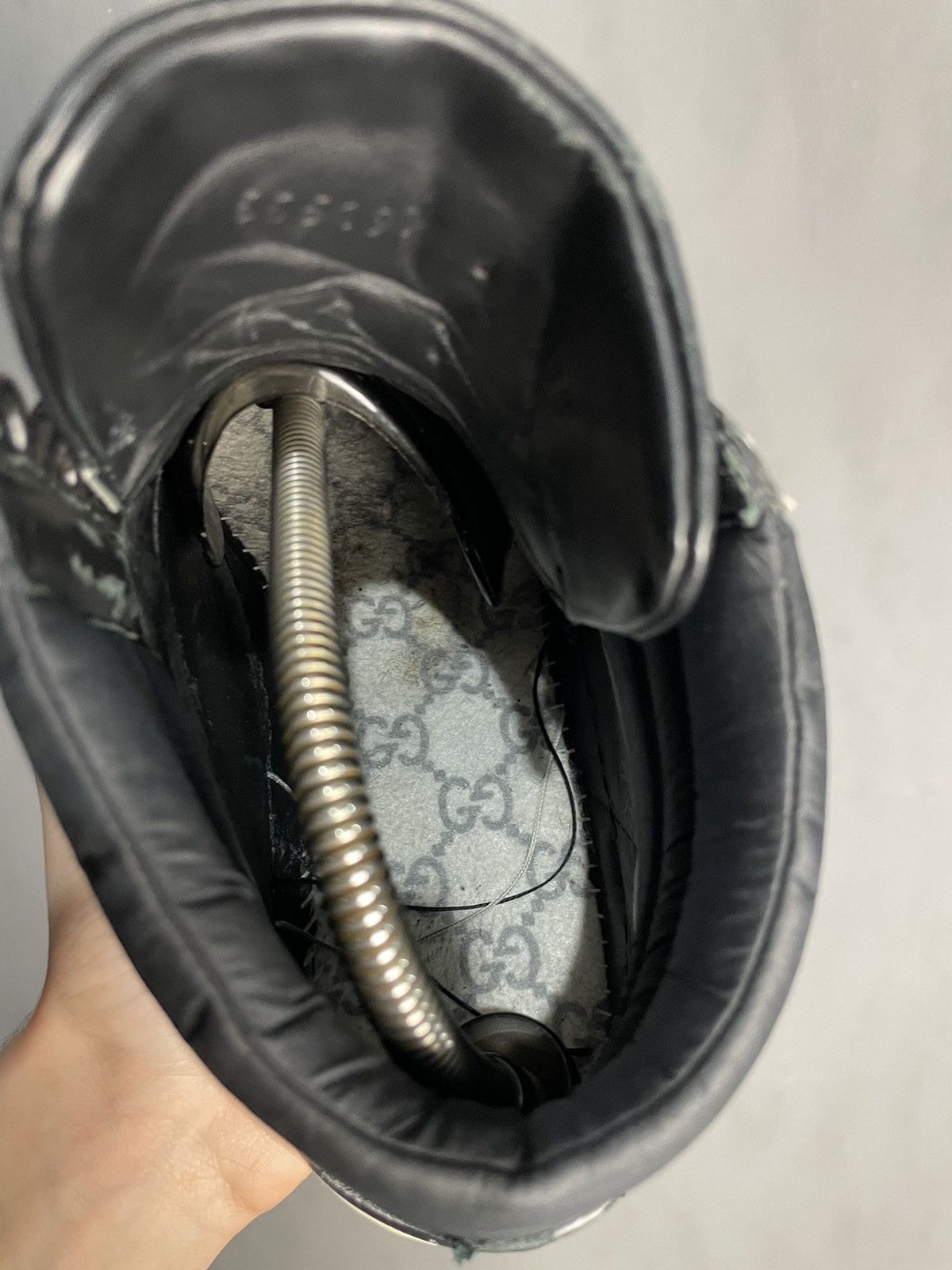 Gucci Gucci Ace Web GG Supreme Monogram Tiger Canvas Gray High top Size US 6 / EU 39 - 12 Thumbnail