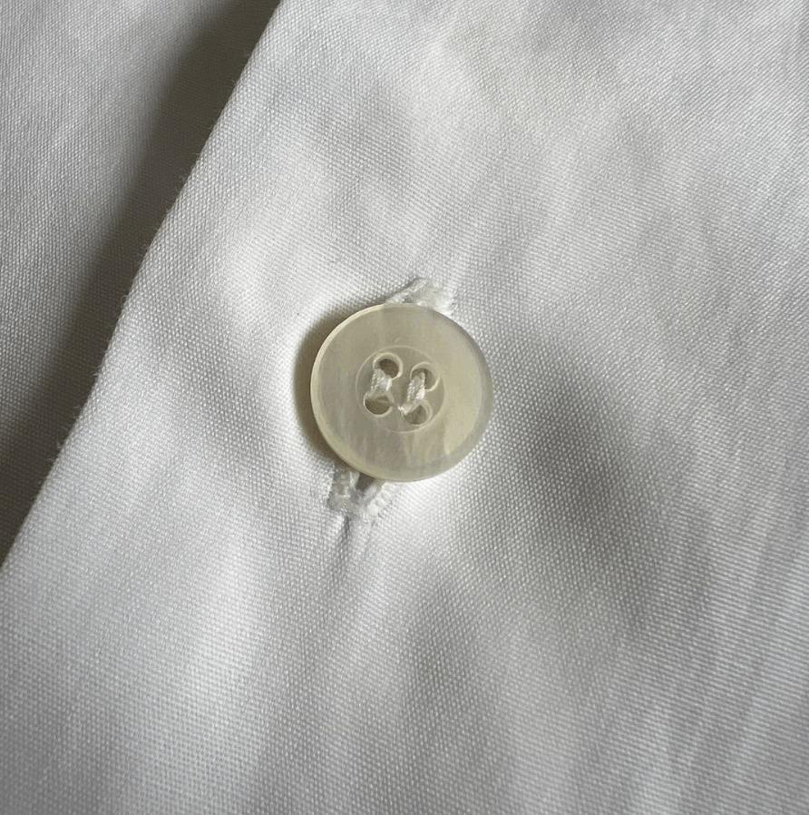 Issey Miyake Silver Tag Band Collar Cotton Shirt White Size US S / EU 44-46 / 1 - 3 Thumbnail