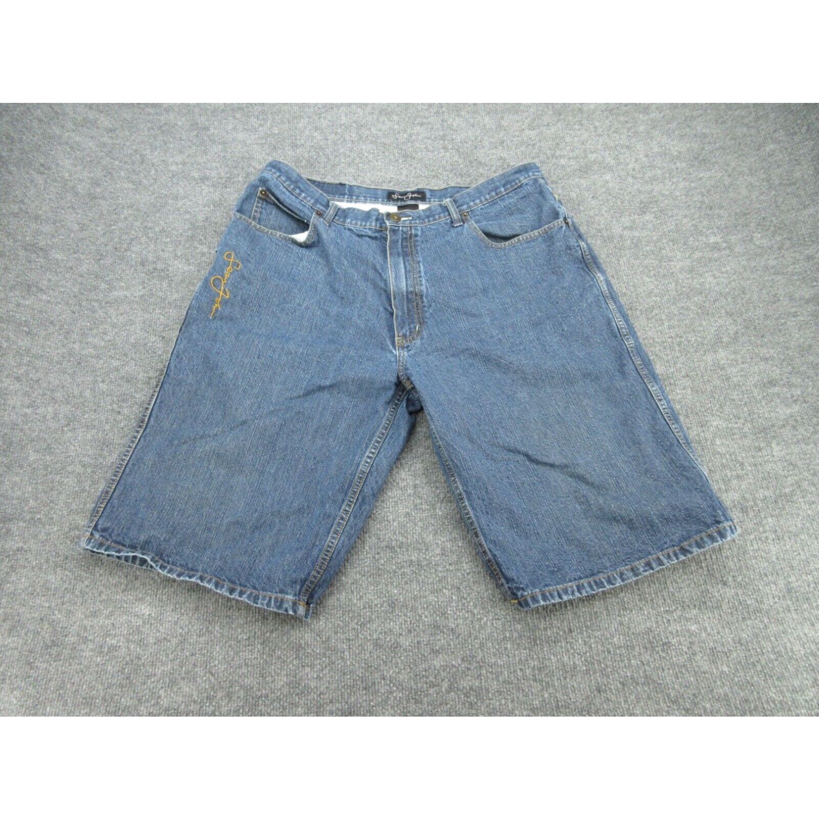 Sean John Sean John Shorts Adult 36 Blue Denim Pants Casual Mens 36x13 |  Grailed