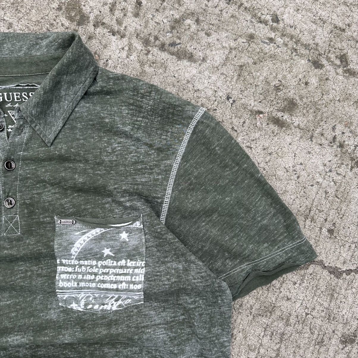 Guess Vintage Ultra Rare Crazy Fit Guess Polo Size M Y2K 00s USA Size US M / EU 48-50 / 2 - 10 Thumbnail