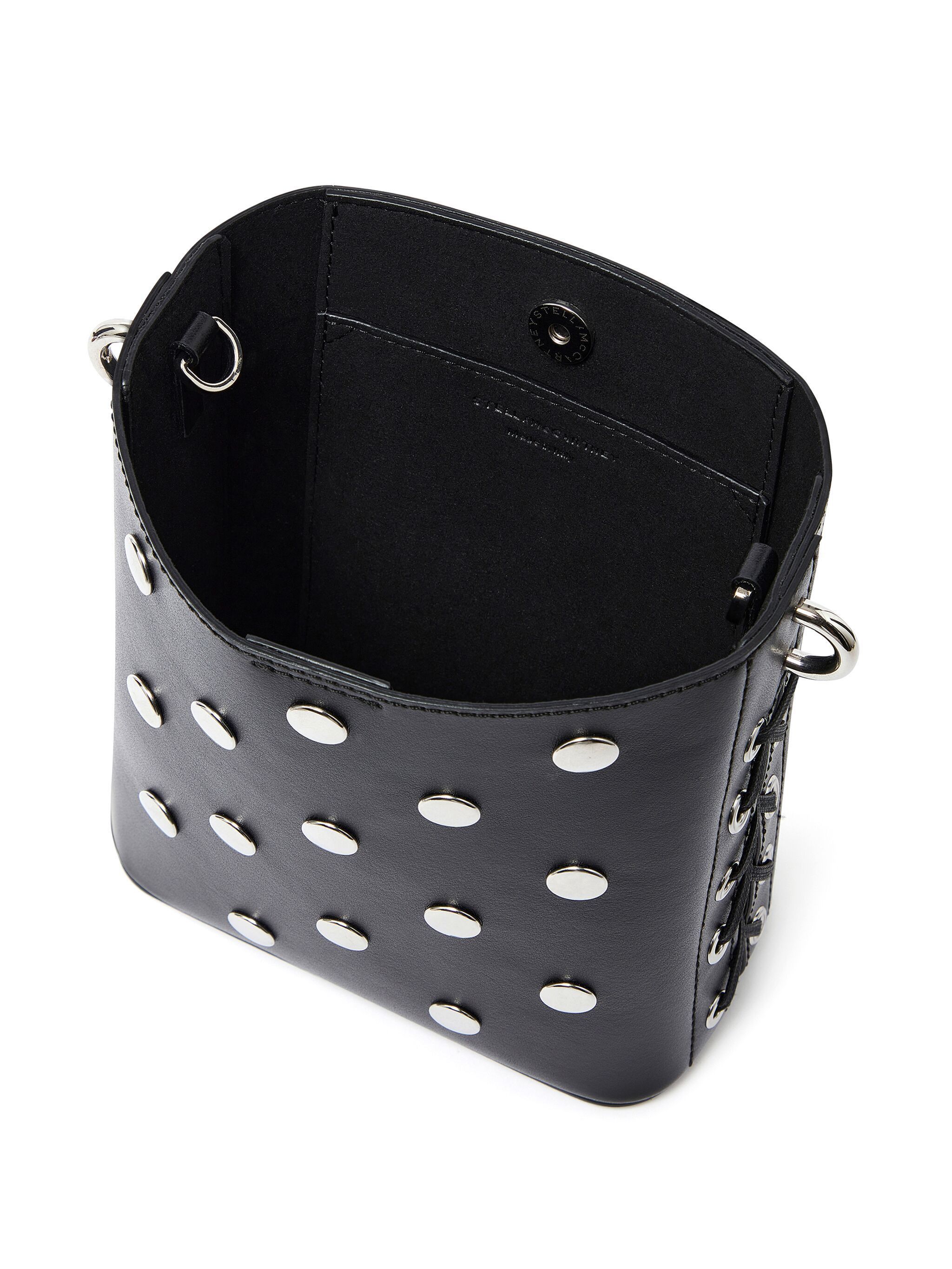 Stella McCartney o1s22i1n1024 Size: OS / Frayme Studs Mini Bucket Bag Size ONE SIZE - 4 Thumbnail