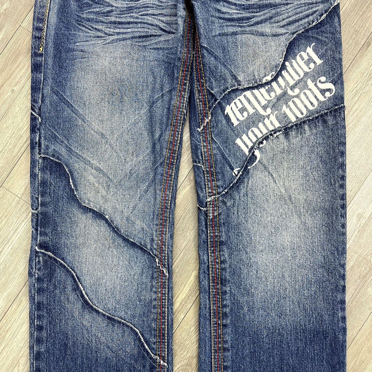 Gotcha × Vintage Vintage Gotcha Big Logo Distressed Faded Denim Jeans Size US 32 / EU 48 - 14 Thumbnail