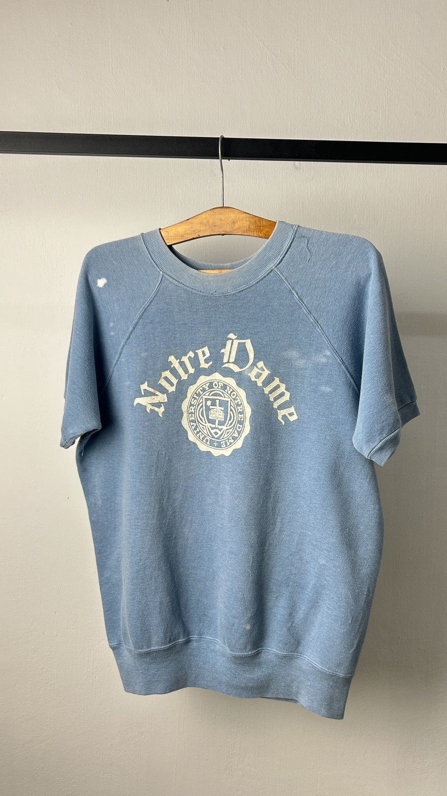 Champion × Vintage 1960s Notre Dame Collegiate Sweatshirt S/S Size US L / EU 52-54 / 3 - 5 Thumbnail