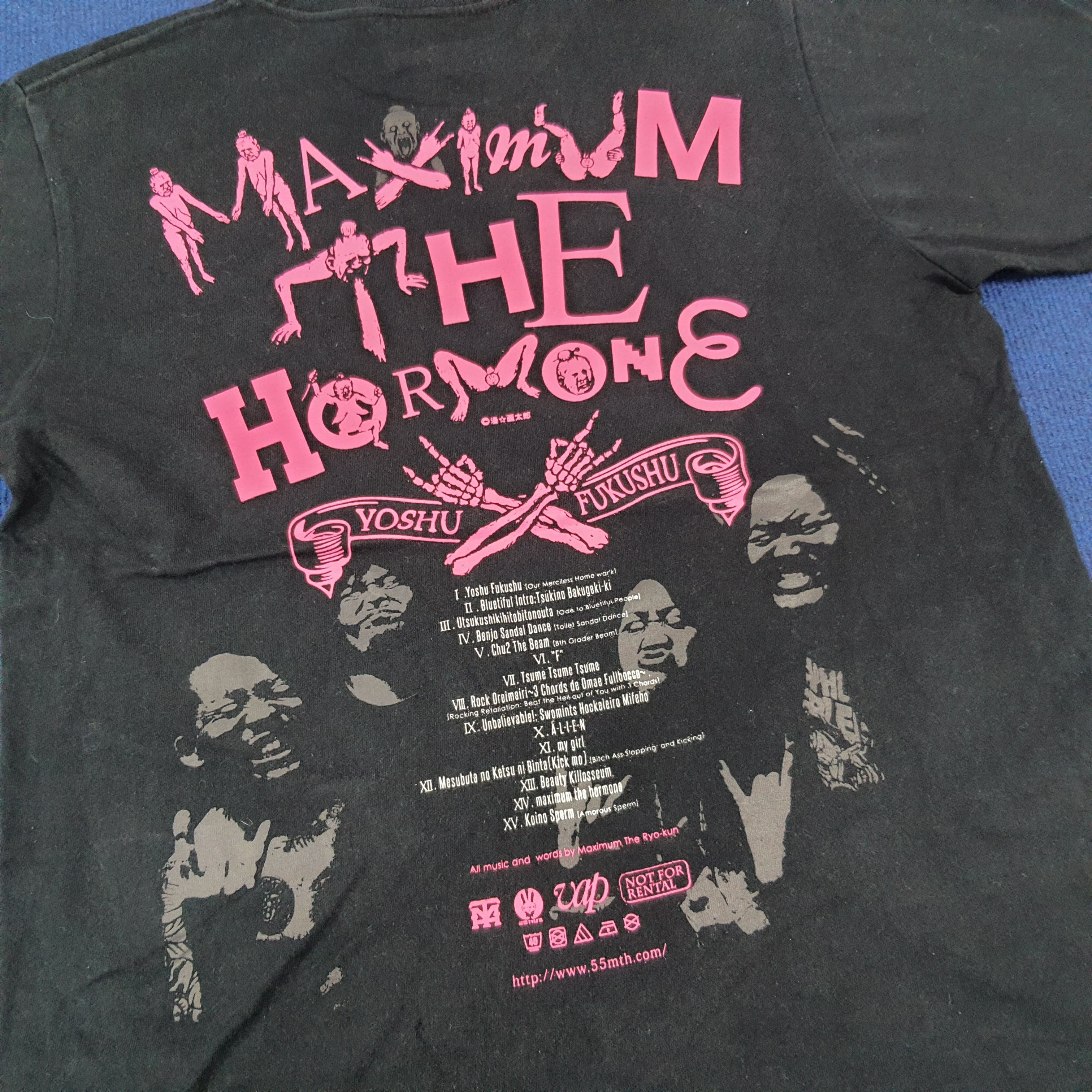 Band Tees × Japanese Brand × Vintage Vintage Maximum The Hormone Tour Japan Rock Band Tshirt Size US M / EU 48-50 / 2 - 2 Thumbnail
