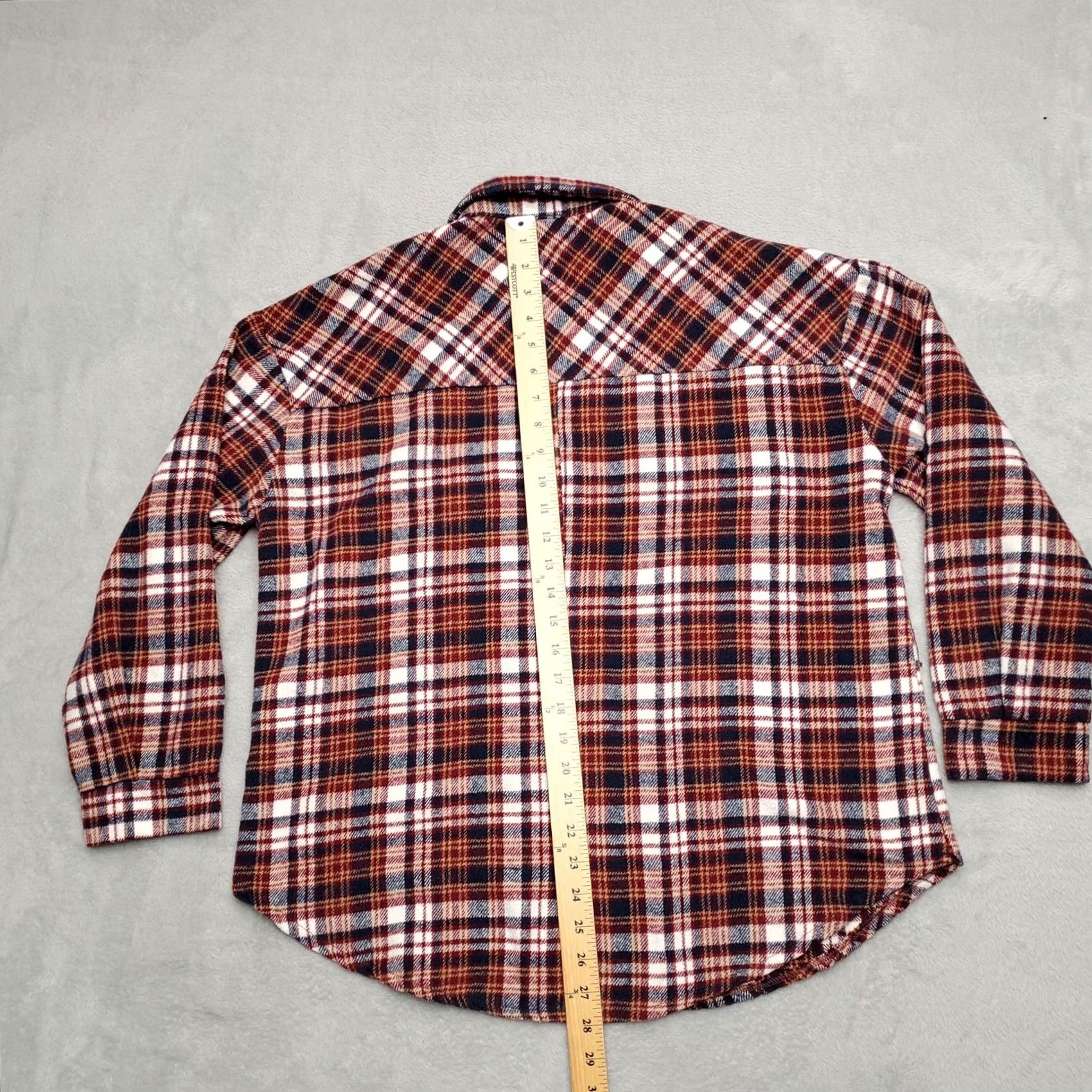 Vintage HYFVE Jacket Women S Red Blue Plaid Heavyweight Flannel Overshirt Cabin Gorp Shirt Womens Size S / US 4 / IT 40 - 7 Thumbnail