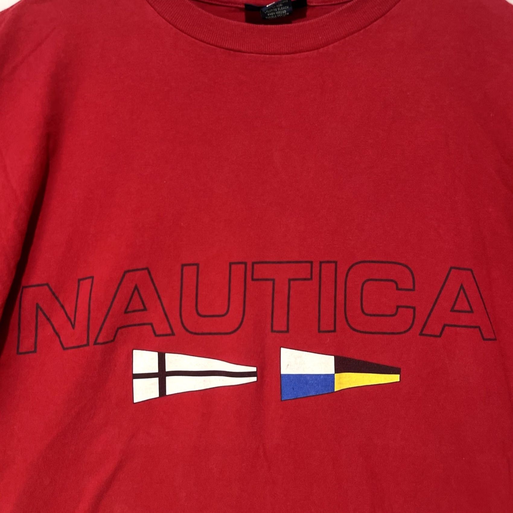 Nautica VINTAGE Nautica Shirt Mens XL Red Sailing Flags Nautical Preppy Made In USA Size US XL / EU 56 / 4 - 4 Thumbnail