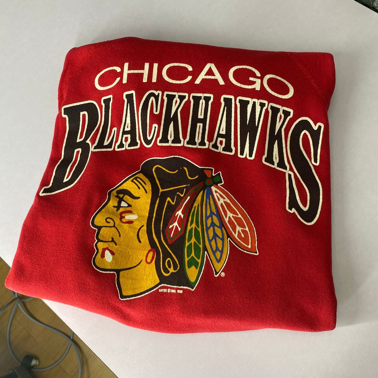 Vintage Vintage 90s Chicago Blackhawks Sweatshirt Size US M / EU 48-50 / 2 - 3 Thumbnail