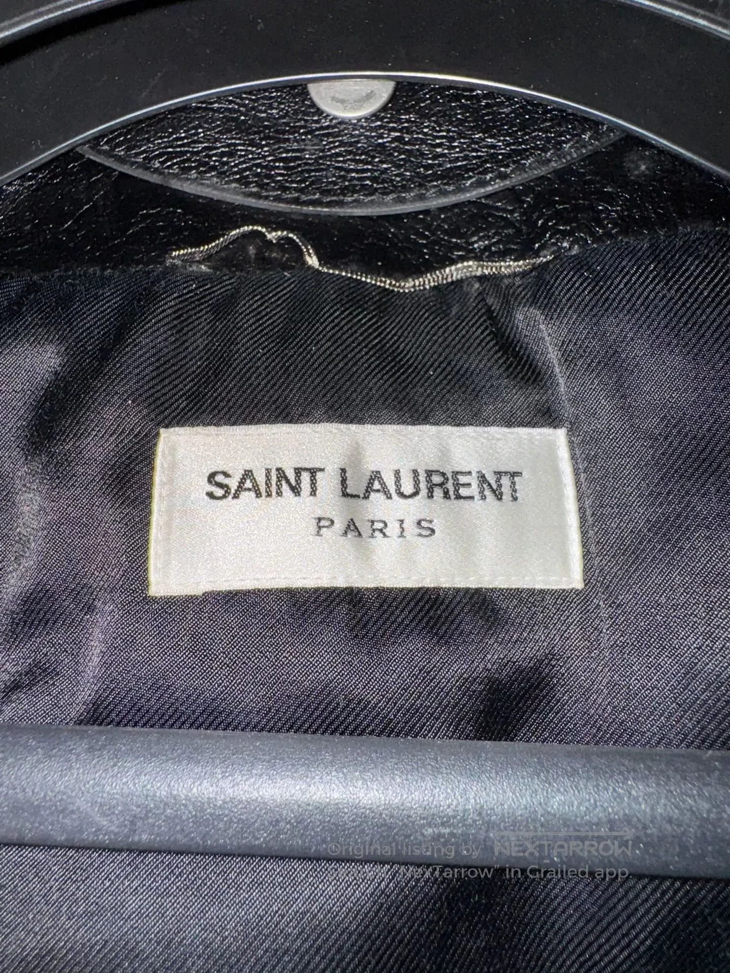 Saint Laurent Paris Saint Laurent Black Pilot Leather Jacket. Size US S / EU 44-46 / 1 - 6 Thumbnail