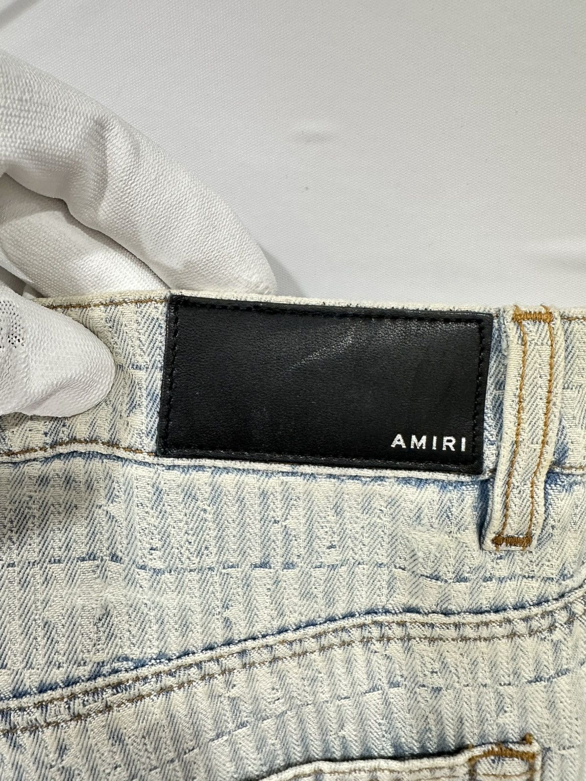 Amiri Amiri Jacquard Logo Carpenter Pants Light Indigo Size 32 Size US 34 / EU 50 - 11 Thumbnail