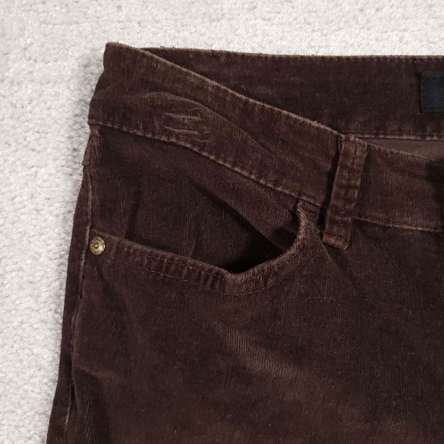 Nine West Nine West Corduroy Pants Jegging Cotton Stretch Straight Leg Women's 4 26 Brown Size 27" / US 4 / IT 40 - 4 Thumbnail
