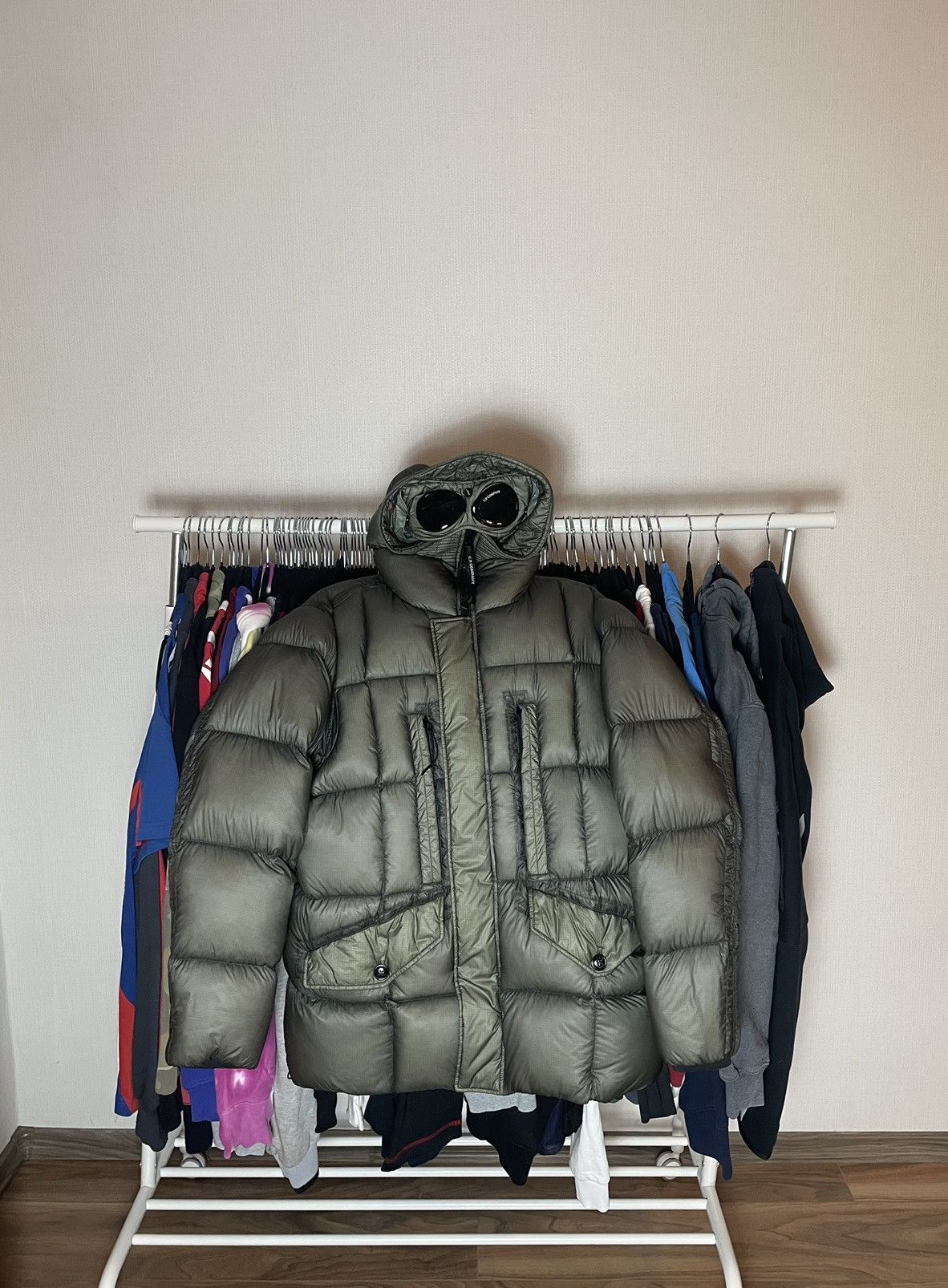 C.P. Company Down jacket khaki C.P. Company D.D Shell unique rare 