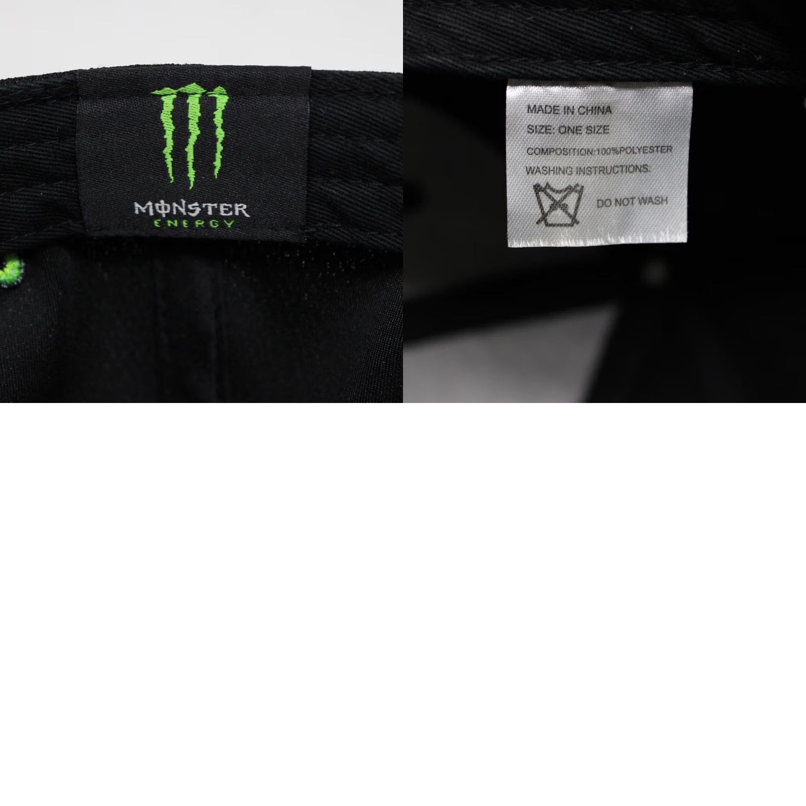 Vintage Monster Energy Hat Adult Snapback Black/Green Adjustable Polyester Baseball Cap Size ONE SIZE - 8 Thumbnail