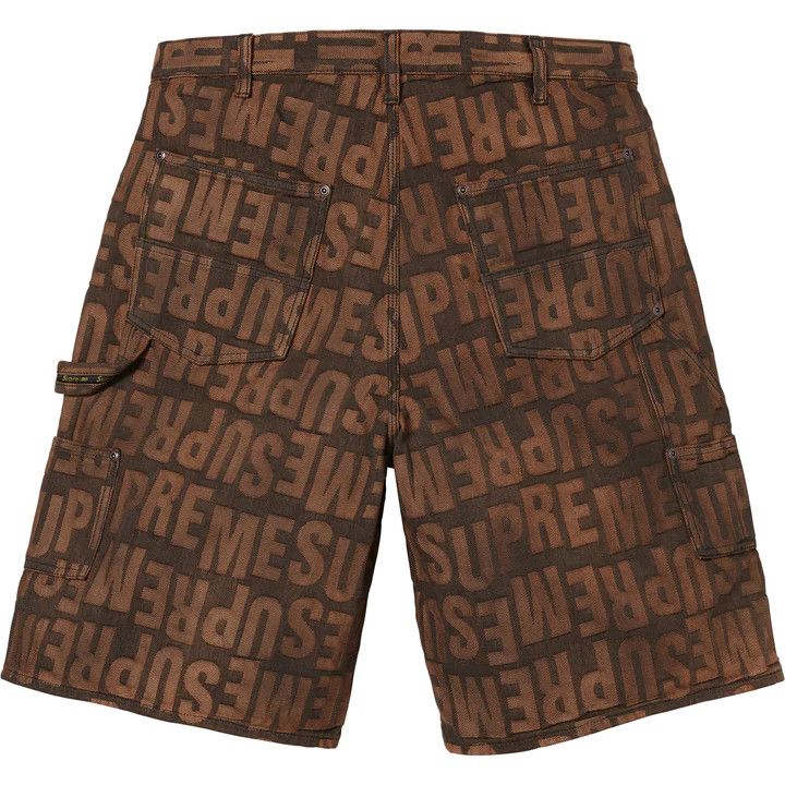 Supreme Supreme Repeat Jacquard Double Knee Denim Short Size US 36 / EU 52 - 2 Thumbnail