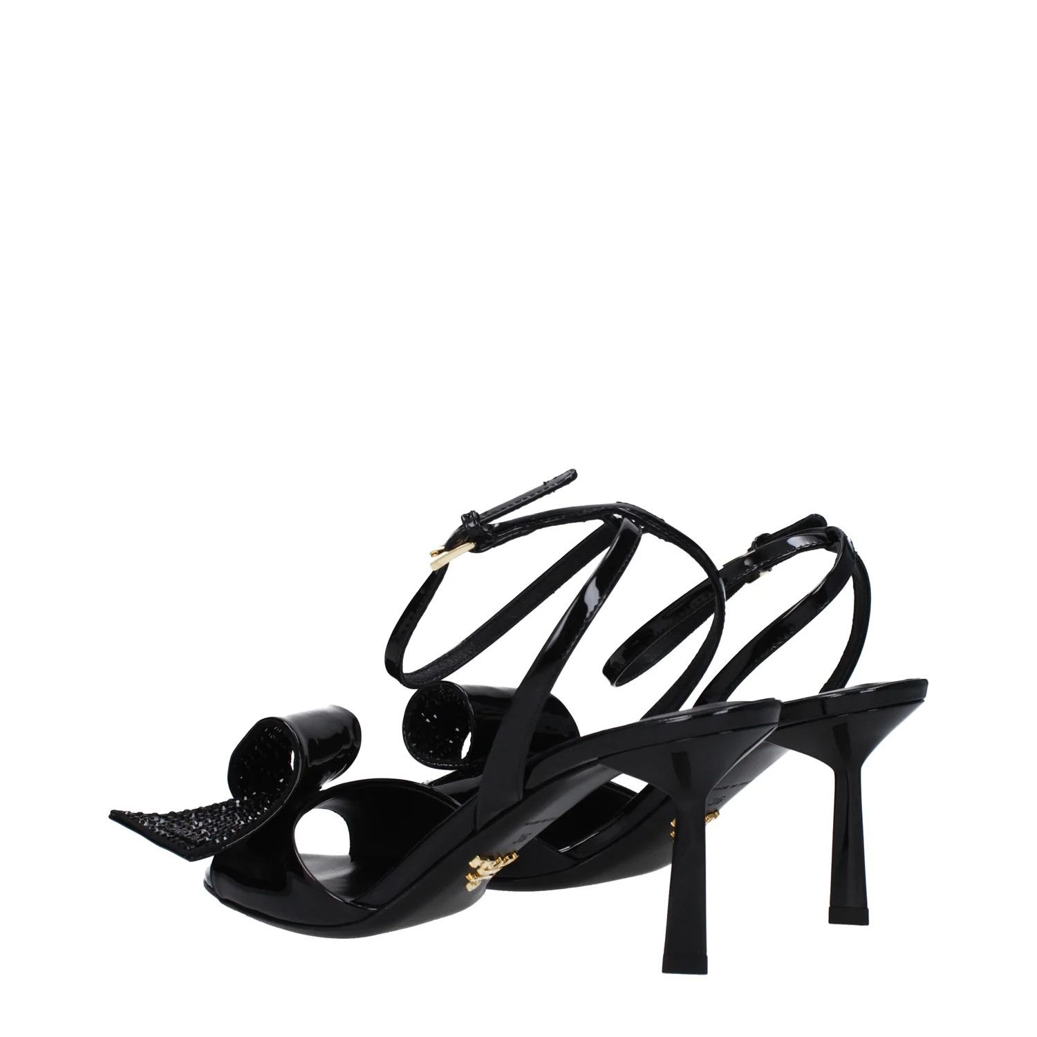 Prada ob1o1e1124 Patent Leather Sandals in Black Size US 6 / IT 36 - 4 Thumbnail