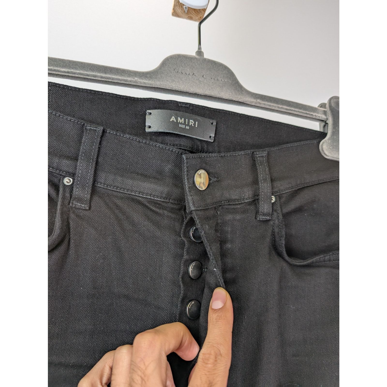 Amiri o1rshd1 Tie Dye Core Logo Jean in Black Size US 31 - 8 Thumbnail