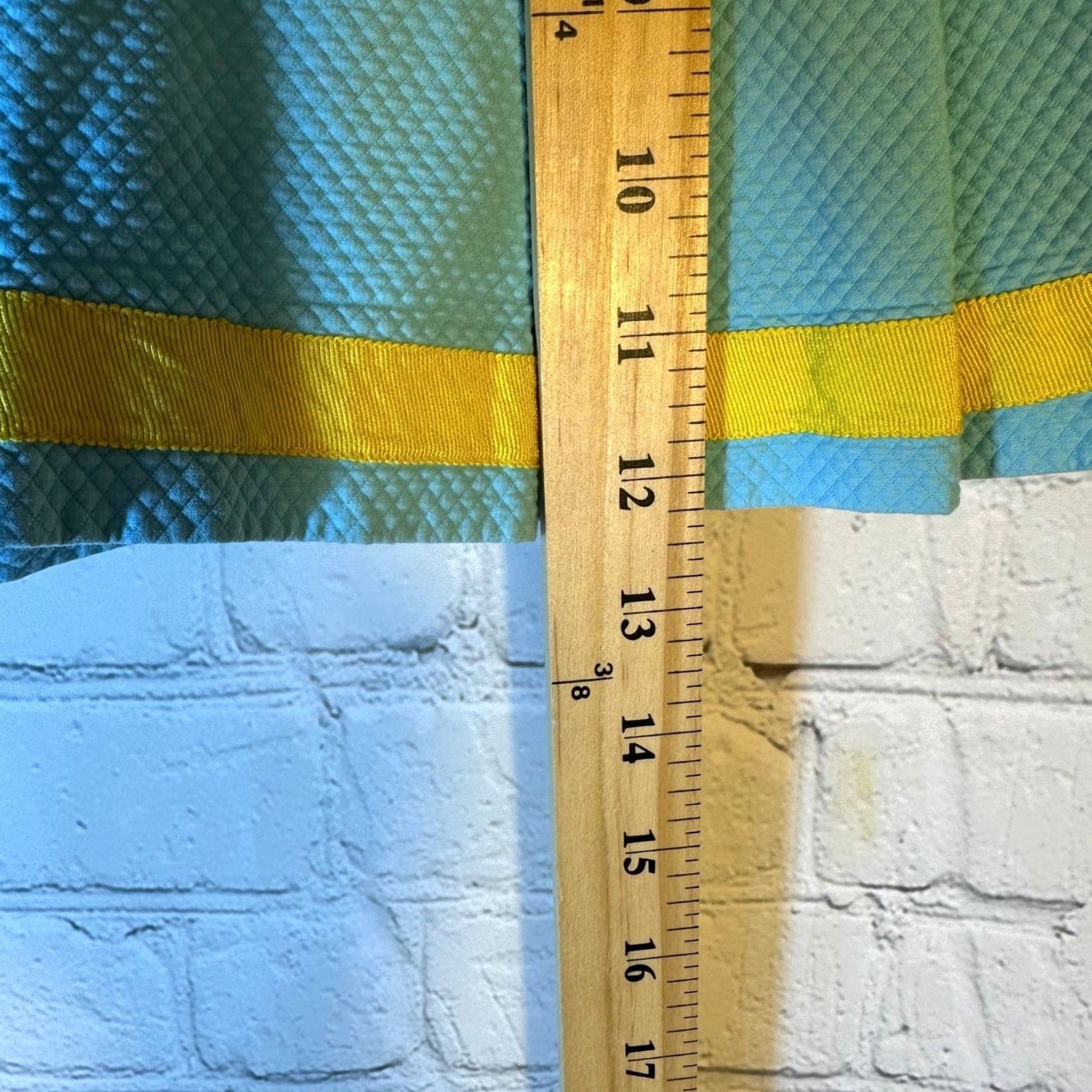Lilly Pulitzer VINTAGE Lilly Pulitzer Skort Blue Piqué Pleated with Yellow Trim 6 Women Gl Size ONE SIZE - 4 Thumbnail