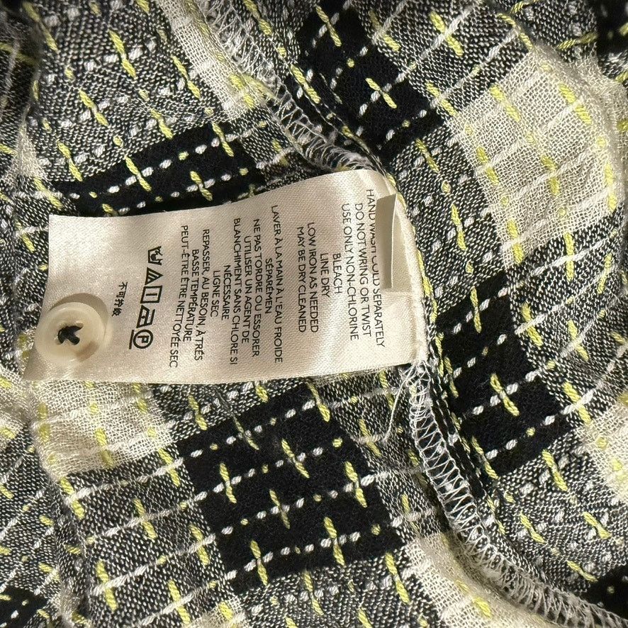 Anthropologie Anthropologie Pilcro Women's Plaid Button-Up Shirt Black Size S / US 4 / IT 40 - 6 Thumbnail