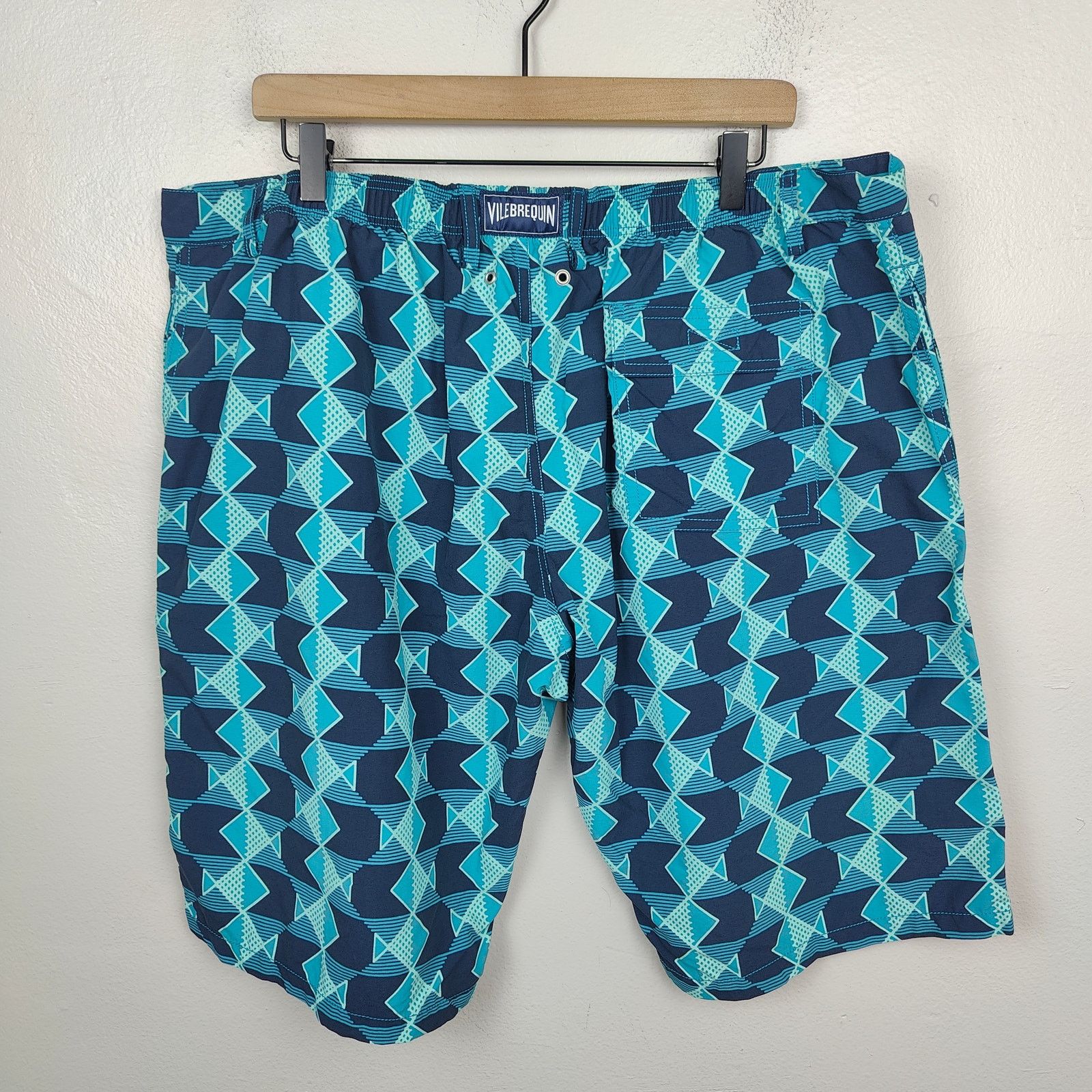 Vilebrequin Vilebrequin Swim Shorts Mens XXXL Blue Geometric Print Swim Size US 38 / EU 54 - 4 Thumbnail
