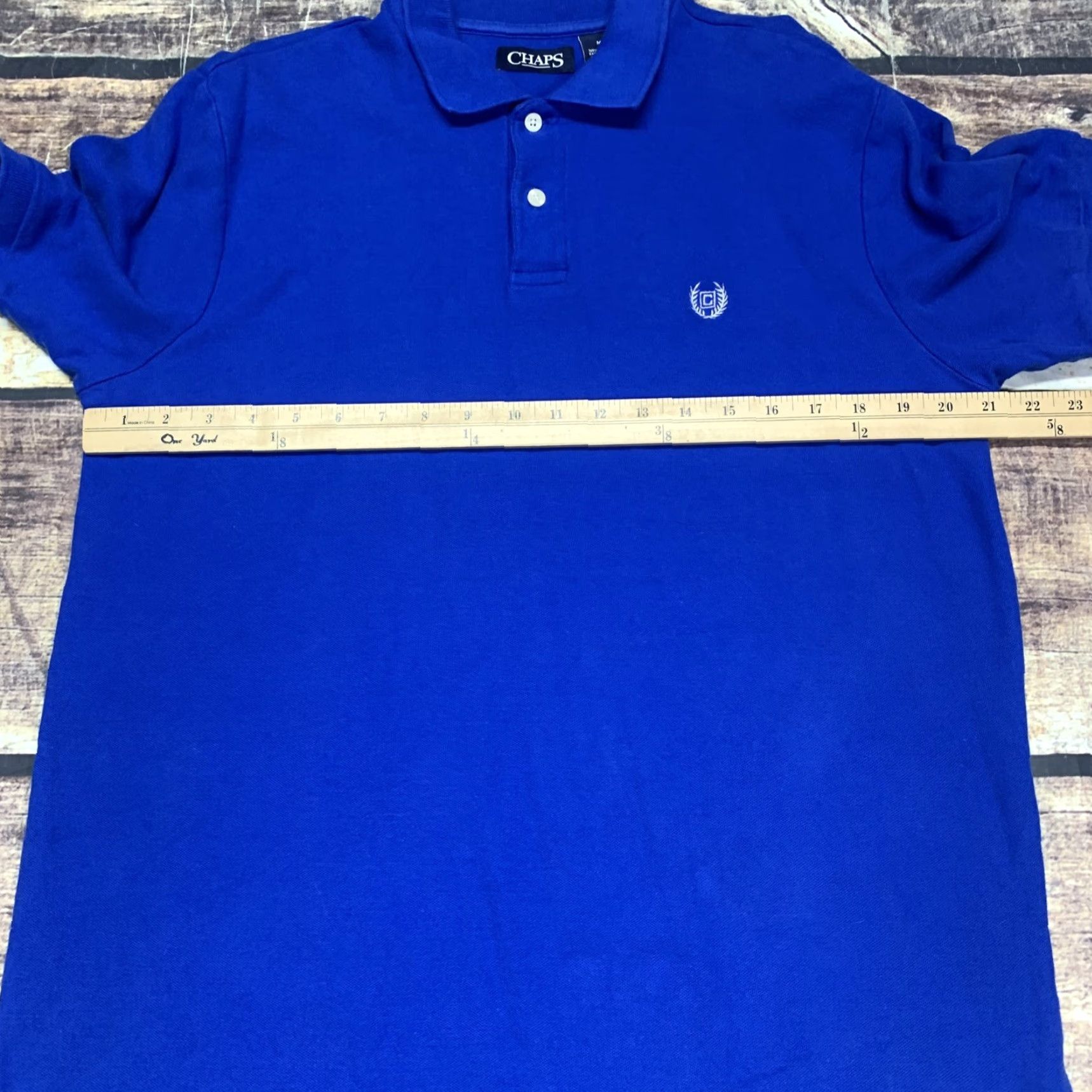 Chaps Chaps Polo Shirt Mens Medium Blue Casual Embroidered Beach Golf Lounge Cotton Size US M / EU 48-50 / 2 - 2 Thumbnail