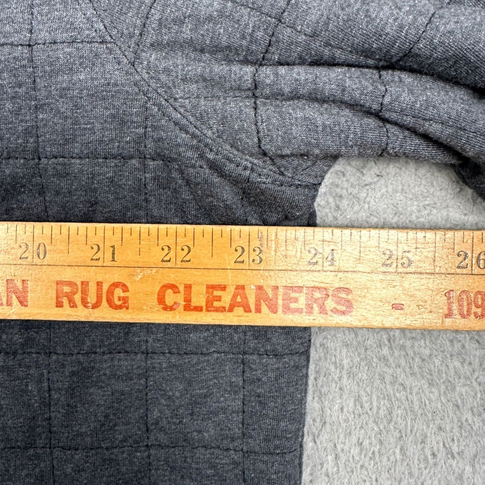 Banana Republic Banana Republic Quilted Jacket Mens XL Gray Mock Neck Full Zip EUC Size US XL / EU 56 / 4 - 6 Thumbnail