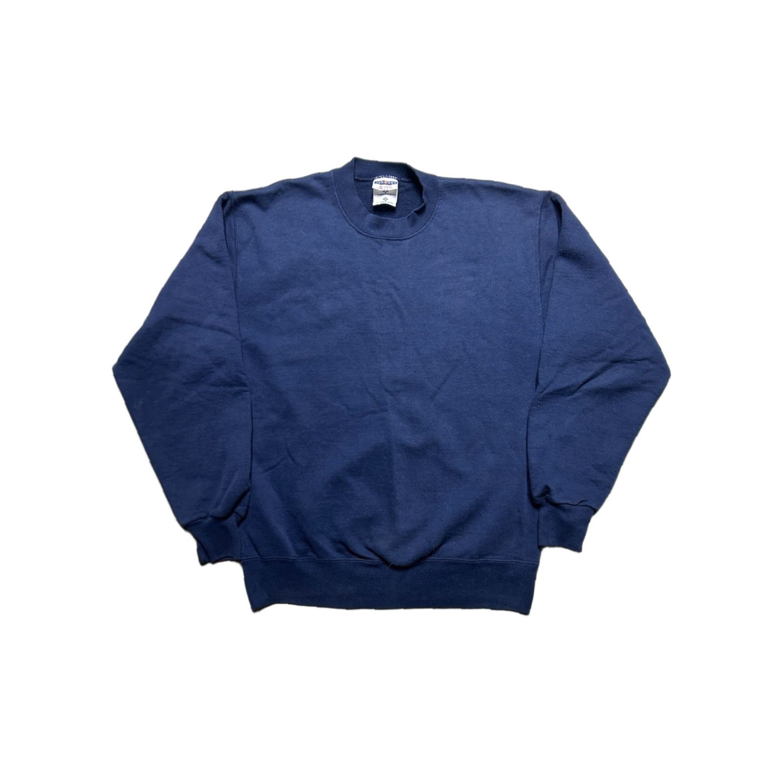Jerzees VINTAGE Jerzees Sweatshirt Navy Blue Crewneck Adult M Long Sleeve Pullover Mens Urban Crewneck Sweatshirt Blue Jerzees Super Sweat Size US M / EU 48-50 / 2 - 1 Thumbnail