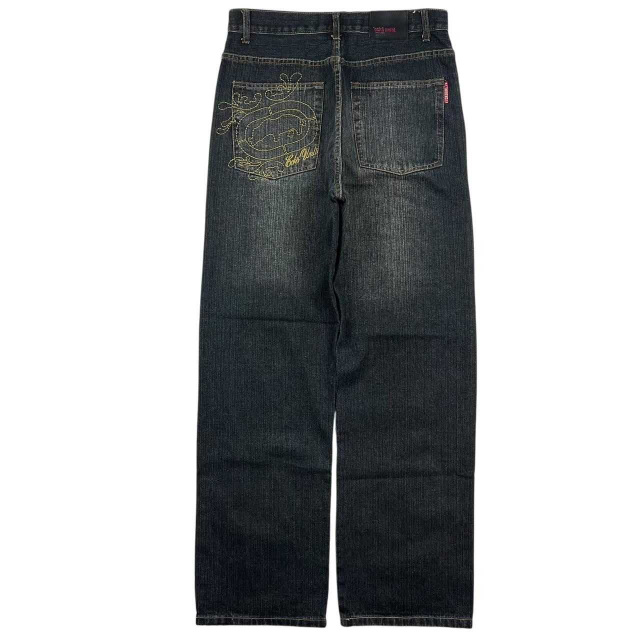 Ecko Unltd. Vintage Ecko Unltd Baggy Embroidered Jeans - Waist: 33” Size US 33 - 8 Thumbnail