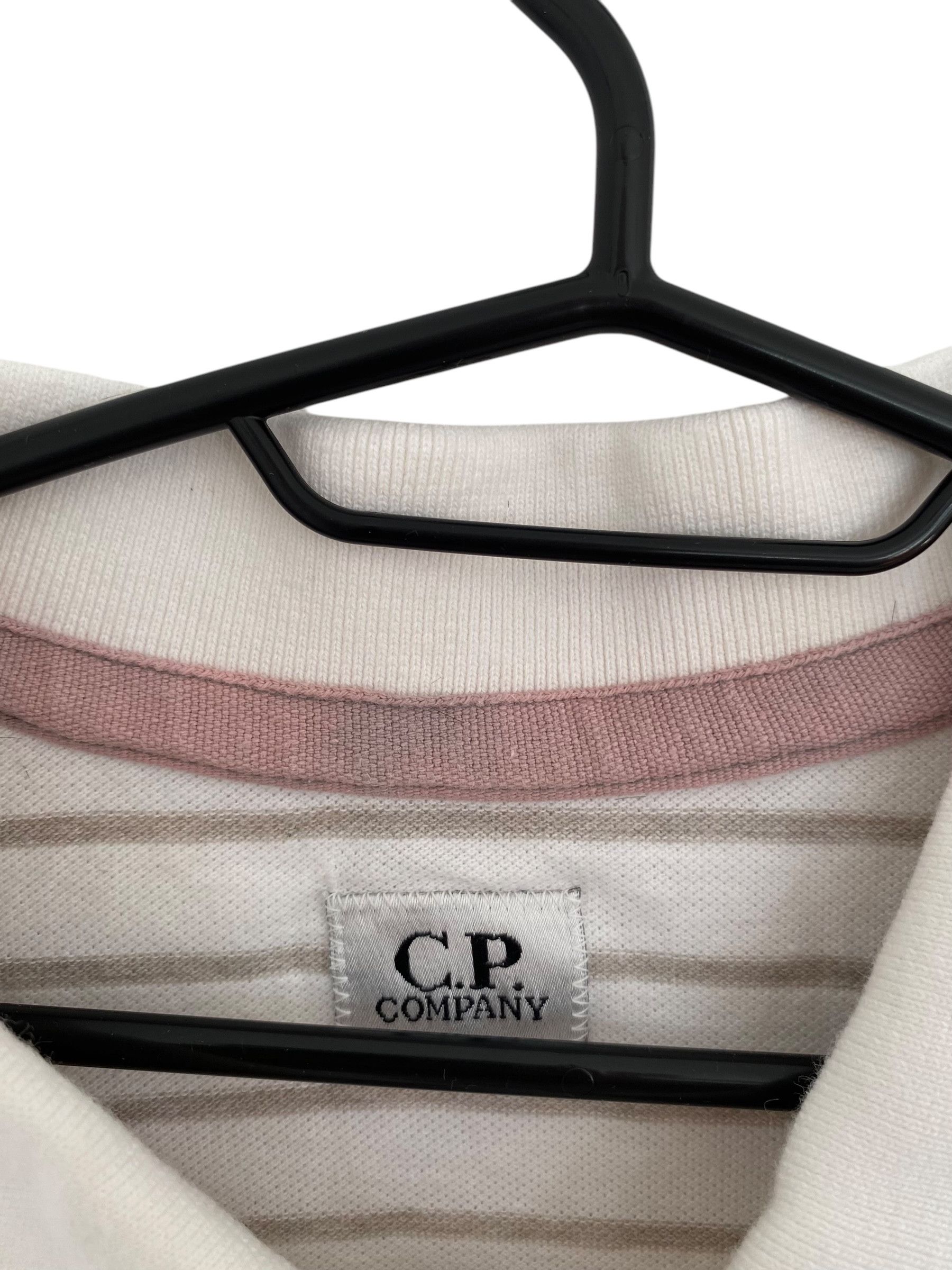 C.P. Company striped polo shirt Size US XL / EU 56 / 4 - 2 Thumbnail