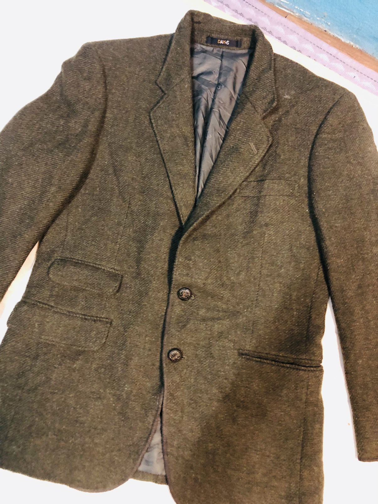 DAKS Daks Blazer Jacket (14) Size US L / EU 52-54 / 3 - 3 Thumbnail