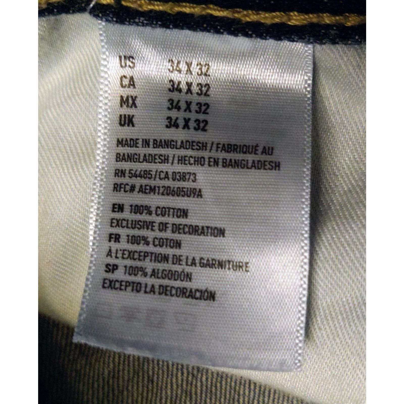 American Eagle Outfitters American Eagle Outfitters Jeans Mens Dark Blue Denim 5-Pocket Button Zip 34x32 Straight Rise Mid Wash Dark Blue Denim Jeans Men Size US 34 / EU 50 - 5 Thumbnail