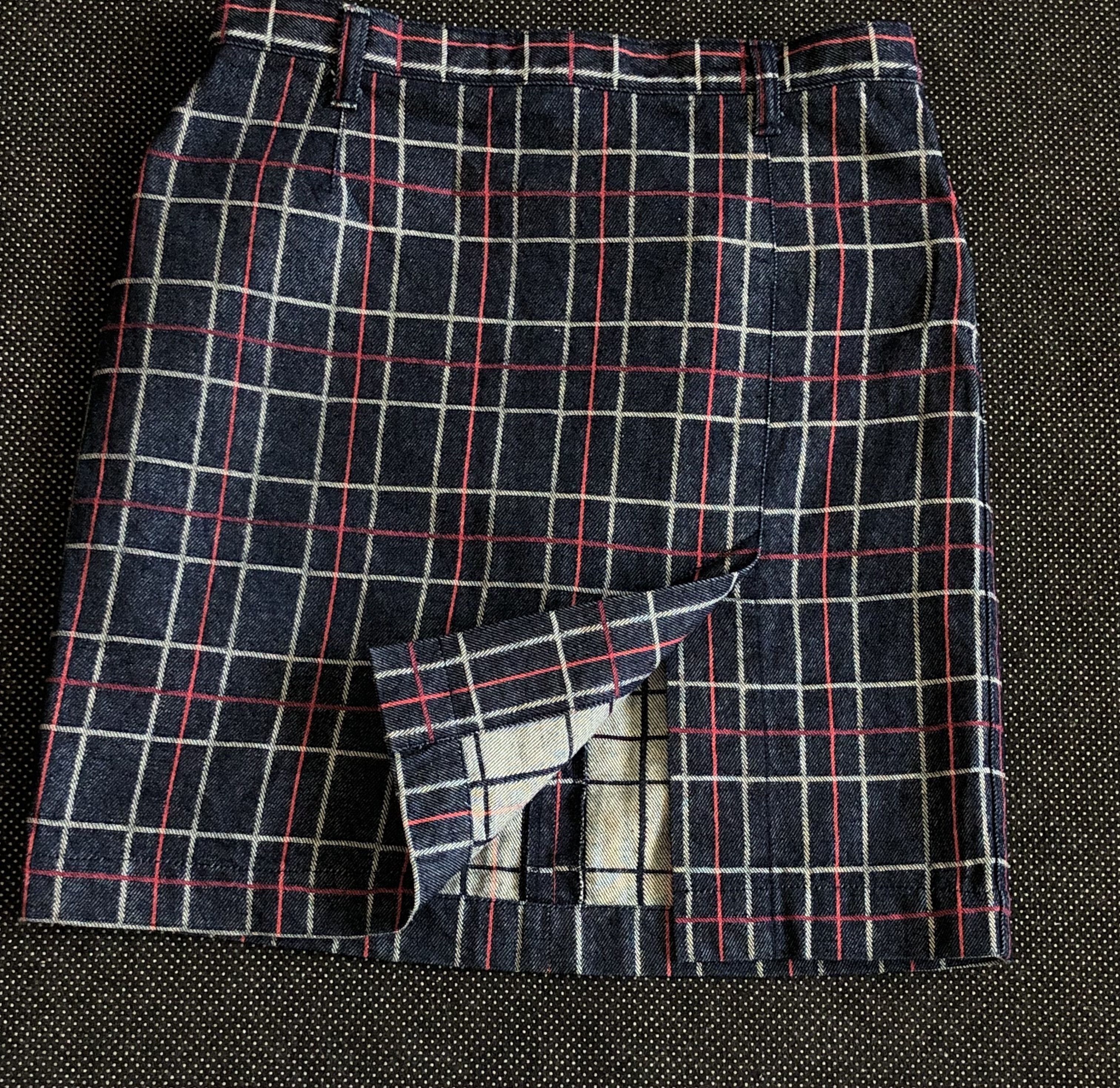 Hysteric Glamour RARE🔥VINTAGE 90’S HYSTERIC DENIM MINI SKIRT CHECKED Size 28" / US 6 / IT 42 - 4 Thumbnail
