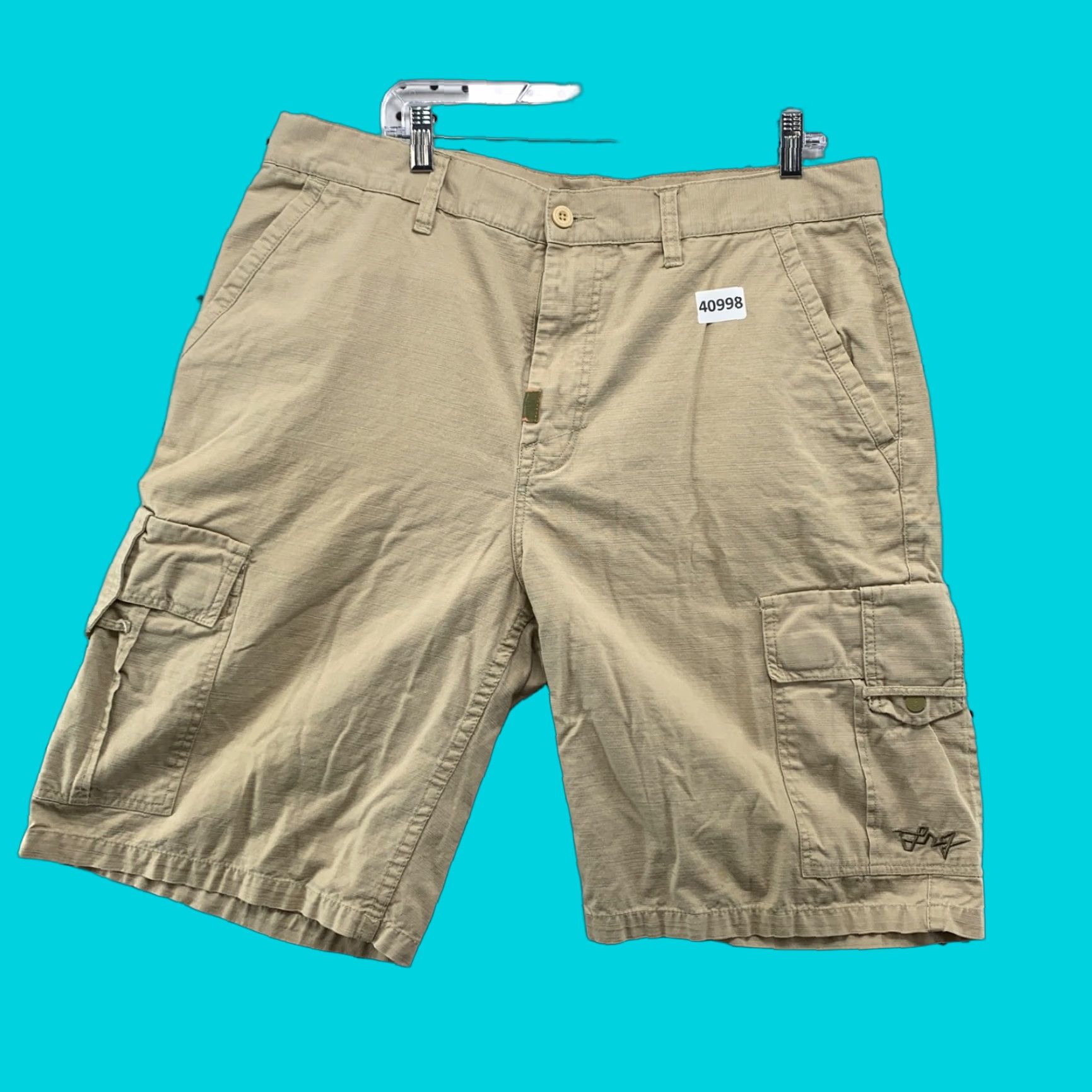 Vintage VINTAGE LRG Cargo Shorts Mens 38 Beige Hip Hop Pockets 11 Inseam 38x11 Size 38 Regular Fit Size US 38 / EU 54 - 1 Thumbnail