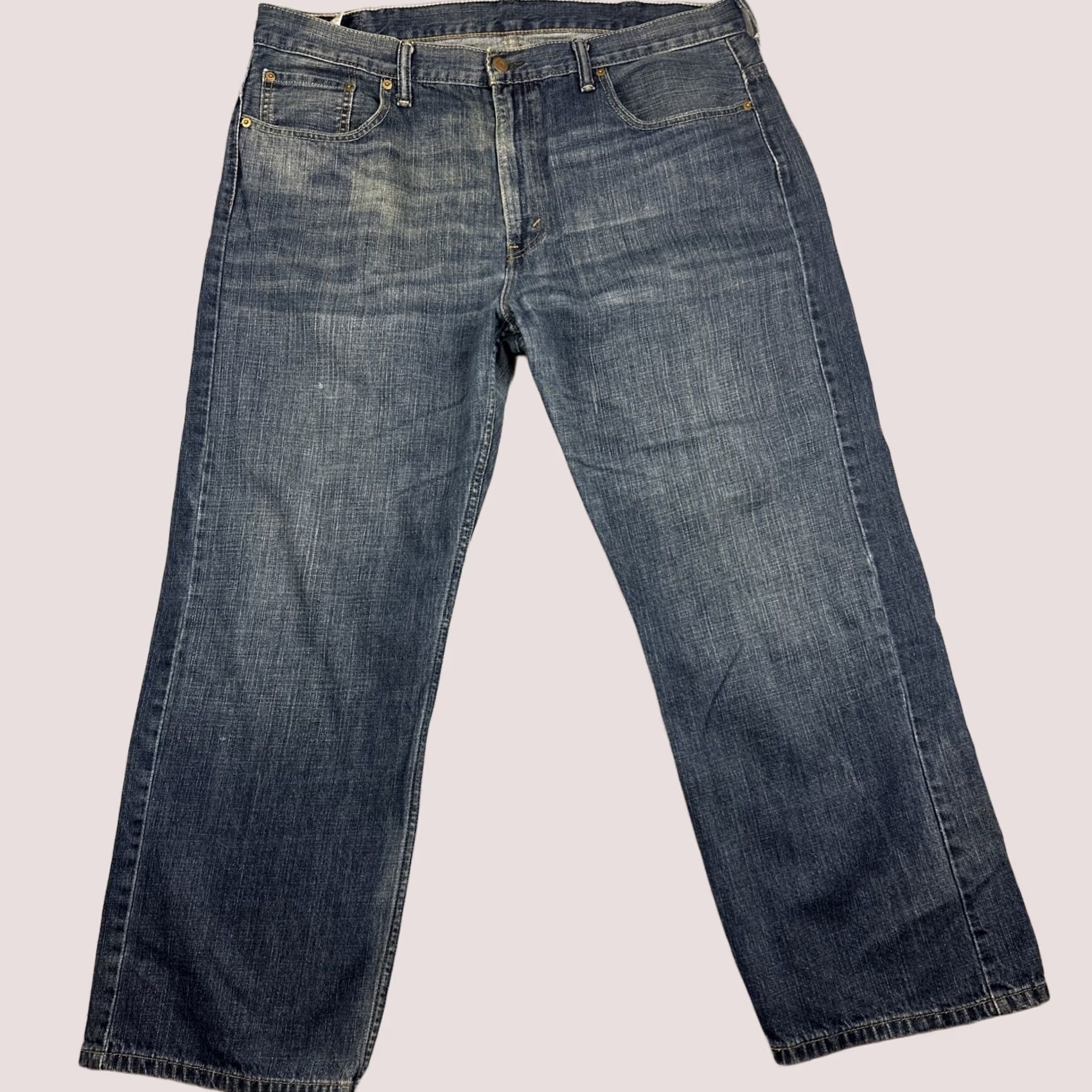 Levi's Vintage 00s 569 Wide Leg Straight Jeans - Cutoff Hem | Grailed