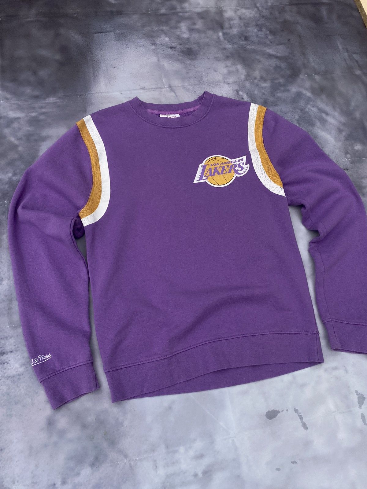 NBA MITCHELL & NESS NBA WARM UP PASTEL LA LAKERS SWEATSHIRT Size US S / EU 44-46 / 1 - 2 Thumbnail