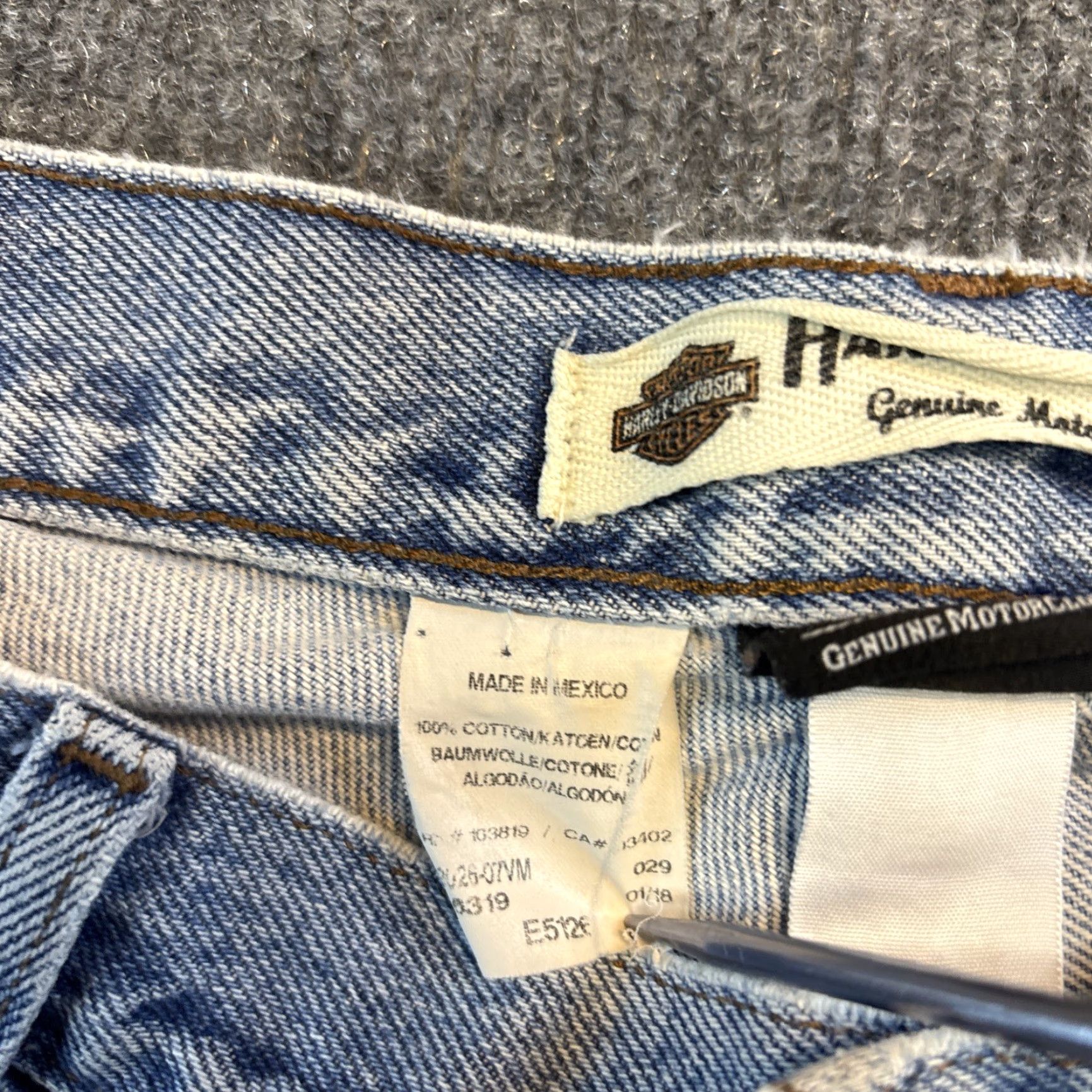 Harley Davidson Harley-Davidson Jeans Harley-Davidson Original Denim Blue 100% Cotton Bootcut Jeans 38x30 Mens Regular Twist Pockets Vintage No Size US 38 / EU 54 - 7 Thumbnail