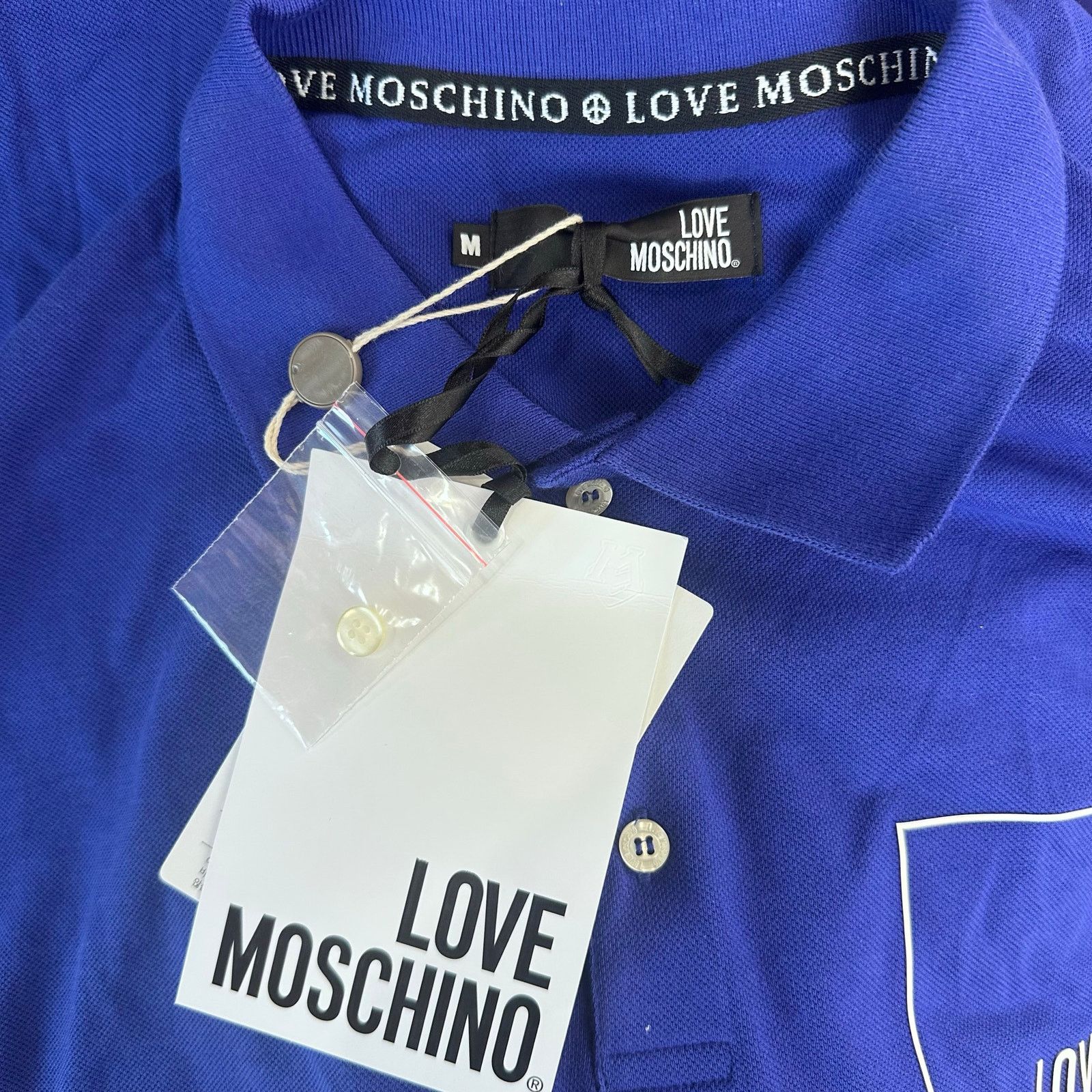 Moschino love moschino blue polo shirt Size M Size US M / EU 48-50 / 2 - 3 Thumbnail