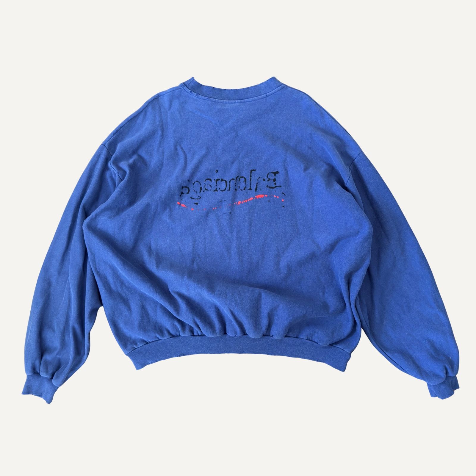 Size 3 - Balenciaga Men's Drawn Logo Campaign Crewneck