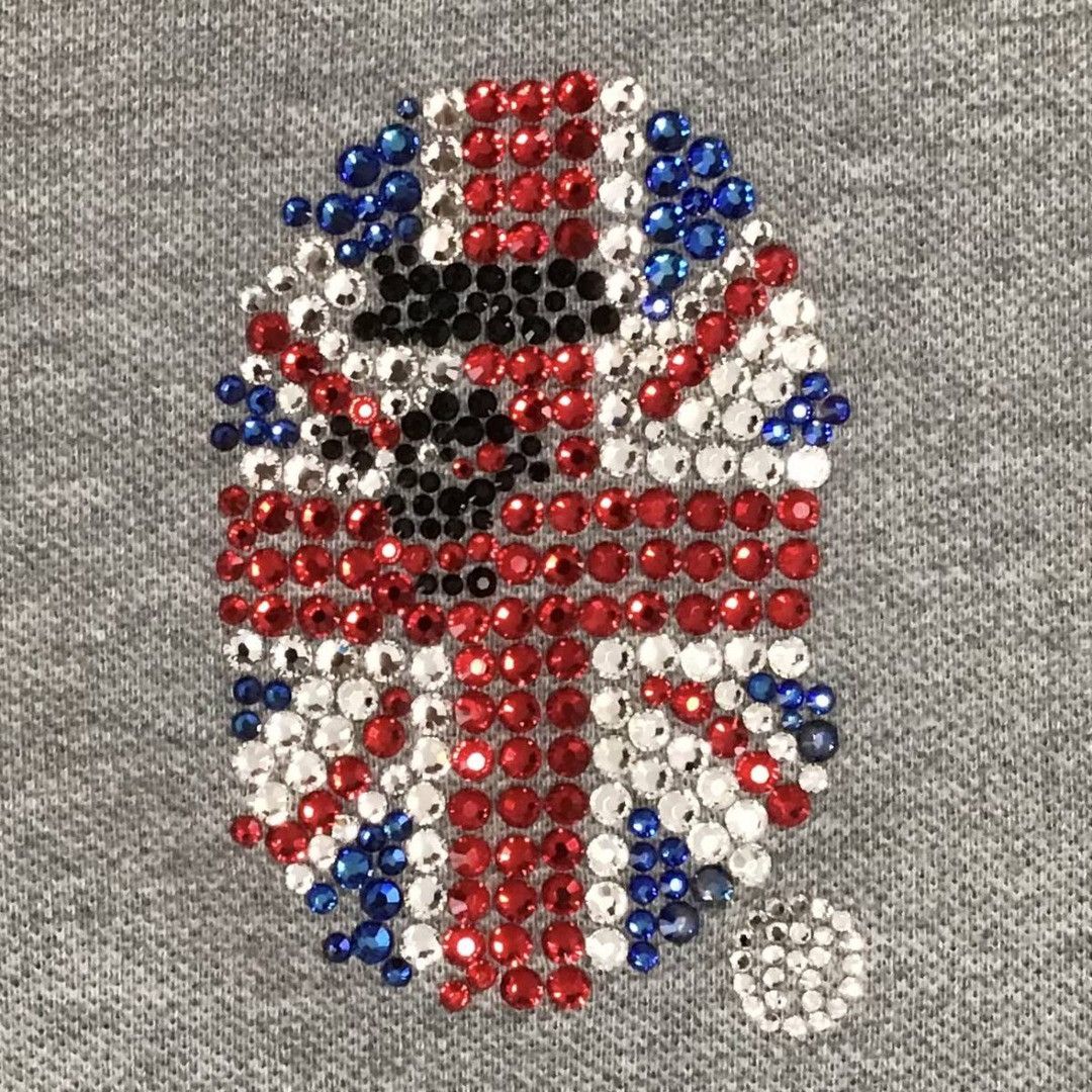 Bape × Swarovski BAPE × Swarovski Union Jack APE HEAD Polo Shirt APE NIGO Size US M / EU 48-50 / 2 - 3 Thumbnail