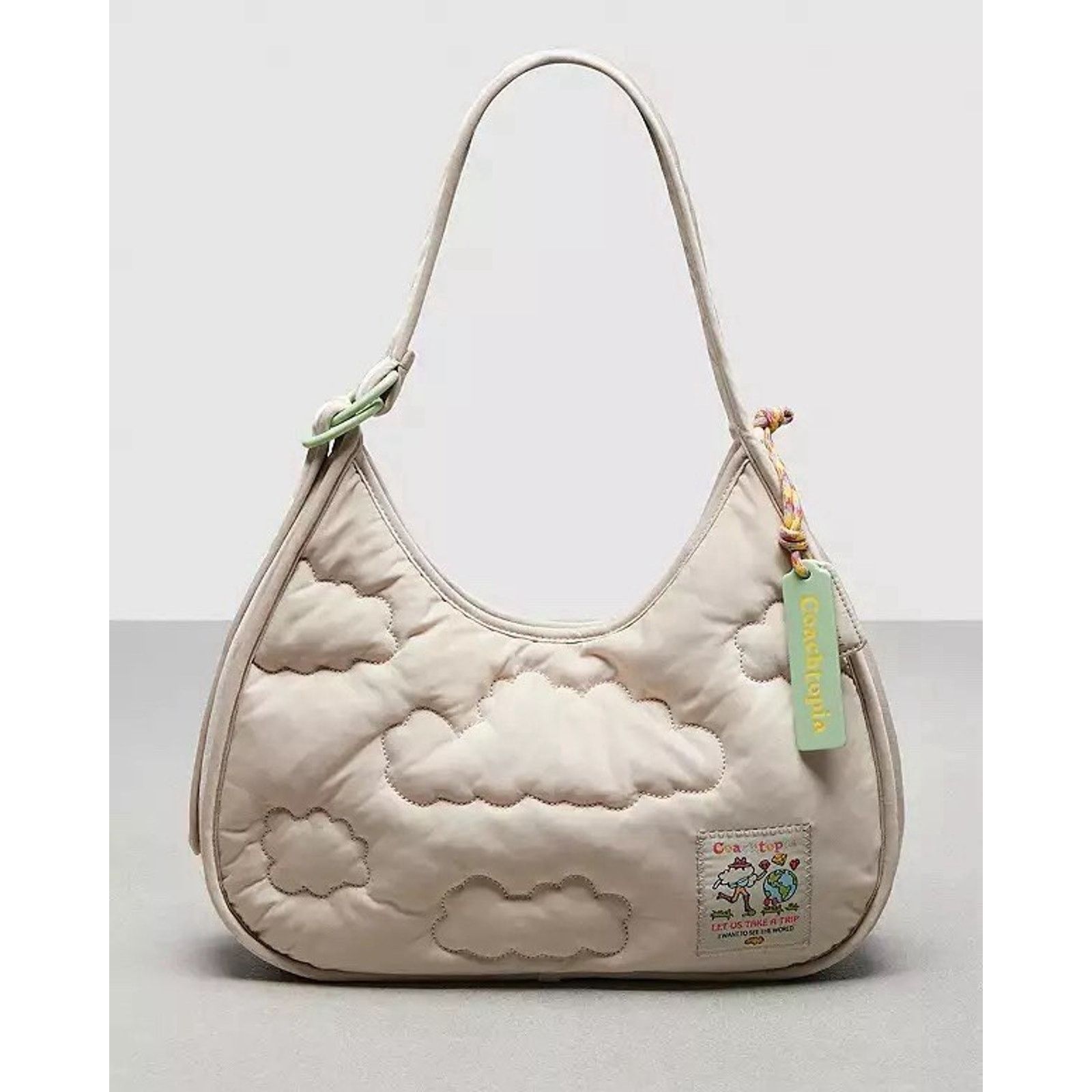 Coach NWT Coach CV875 Coachtopia Loop Ergo Bag Cloud Quilting Size ONE SIZE - 7 Thumbnail