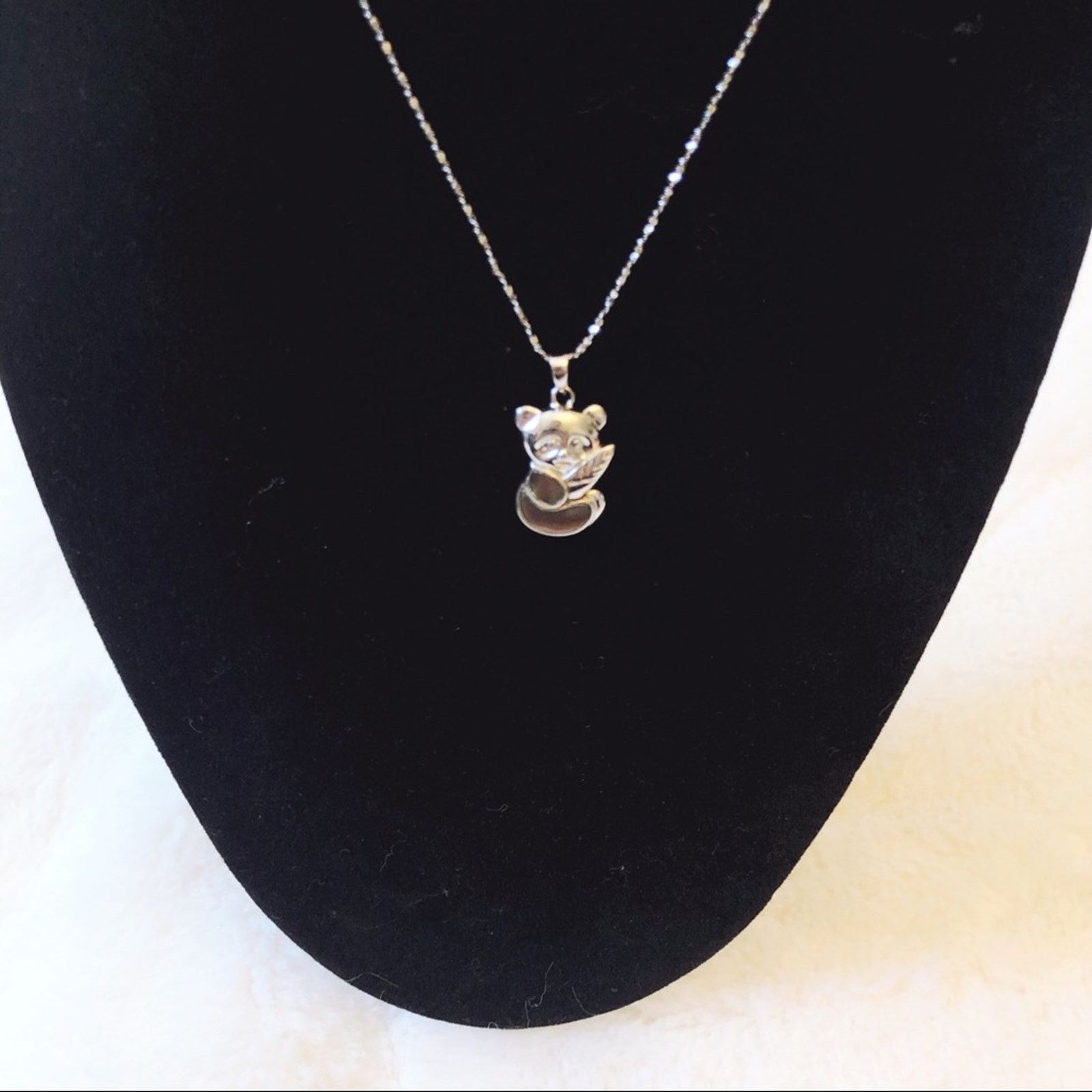 Other Sterling Silver Adorable Panda Necklace Size ONE SIZE - 3 Thumbnail