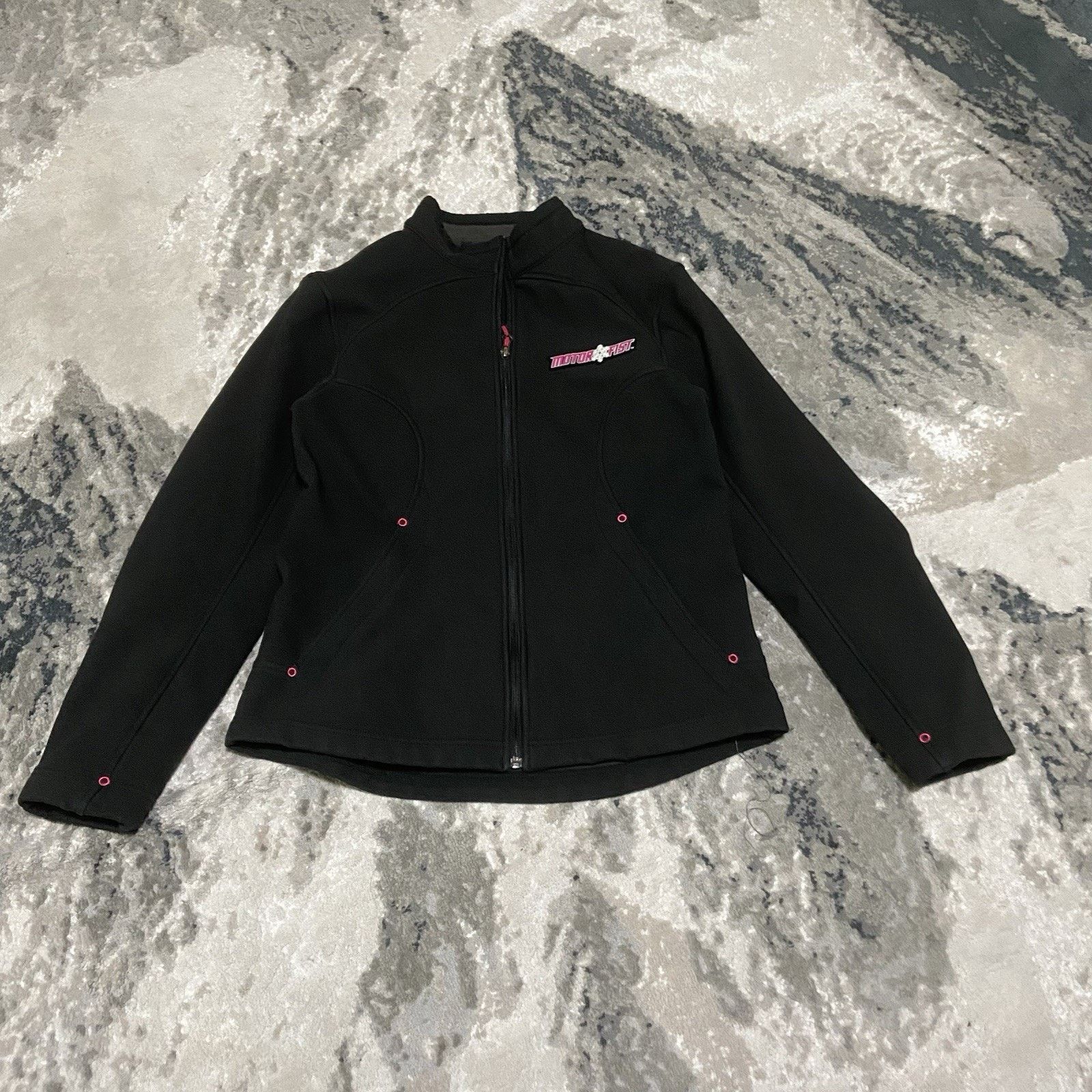 & Other Stories Motorfist Jacket Women’s L Black Pink Retro Moto Cyberpunk Size L / US 10 / IT 46 - 1 Thumbnail