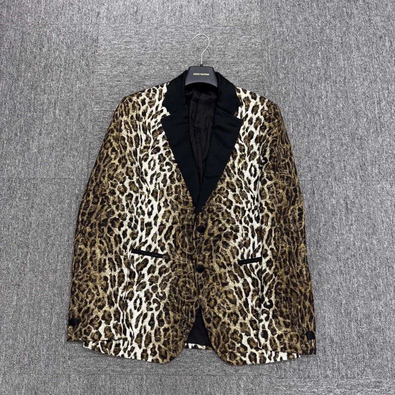 Versace Versace Leopard Print Blazer Jacket - dmc Size US L / EU 52-54 / 3 - 1 Thumbnail