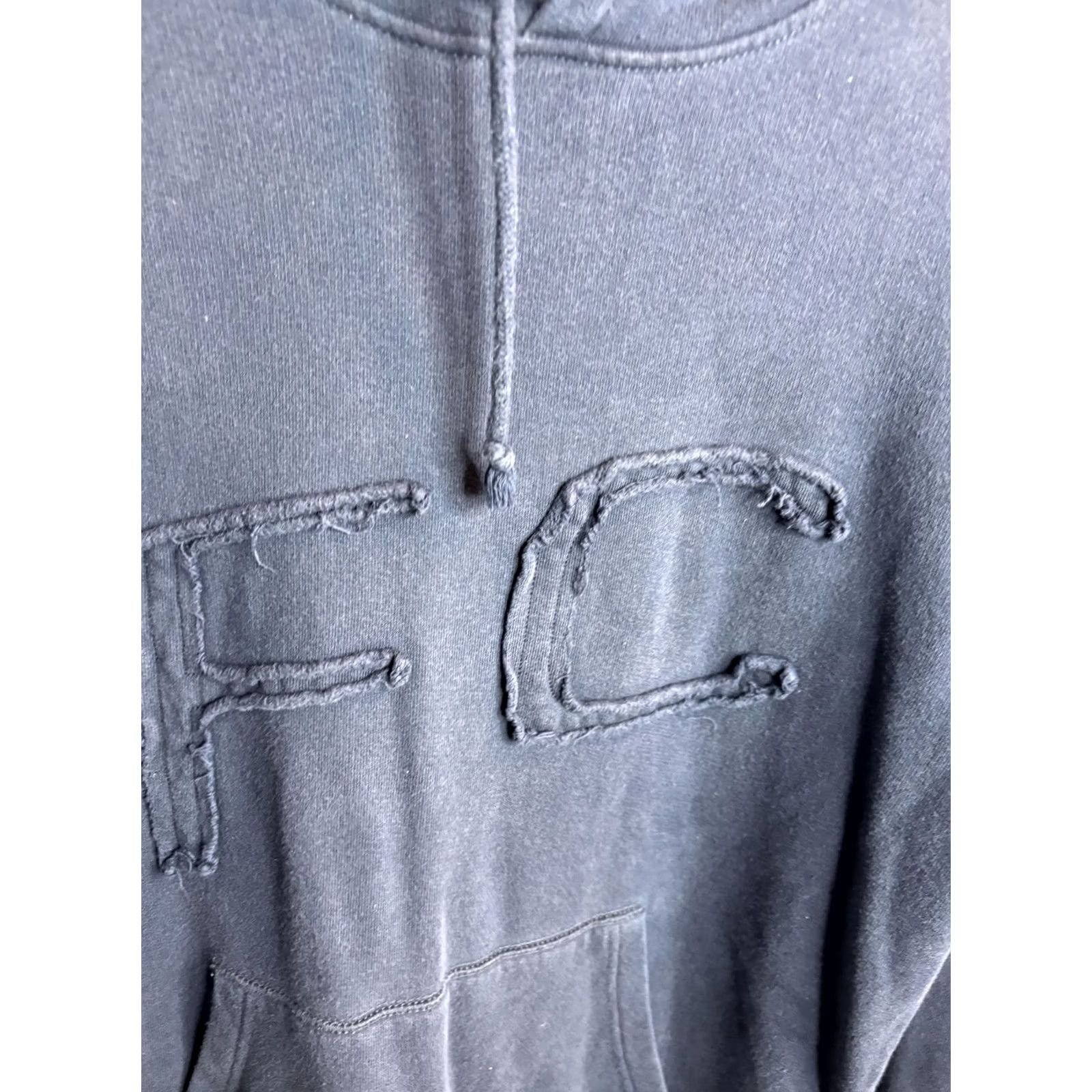 Vintage F.c.u.k. jeans Hoodie Mens Medium Blue Pullover Fleece FC UK Logo Sweatshirt Size US M / EU 48-50 / 2 - 3 Thumbnail