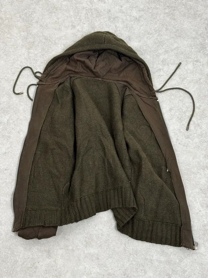 Dolce & Gabbana AW2003 Dolce & Gabbana Olive Green Wool Hooded Zip-up Sweater Size US S / EU 44-46 / 1 - 8 Thumbnail