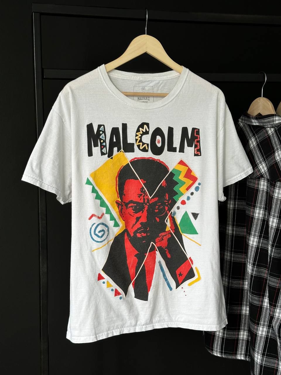 Rap Tees Malcolm X Reason White Movie T Shirt Size US L / EU 52-54 / 3 - 2 Thumbnail