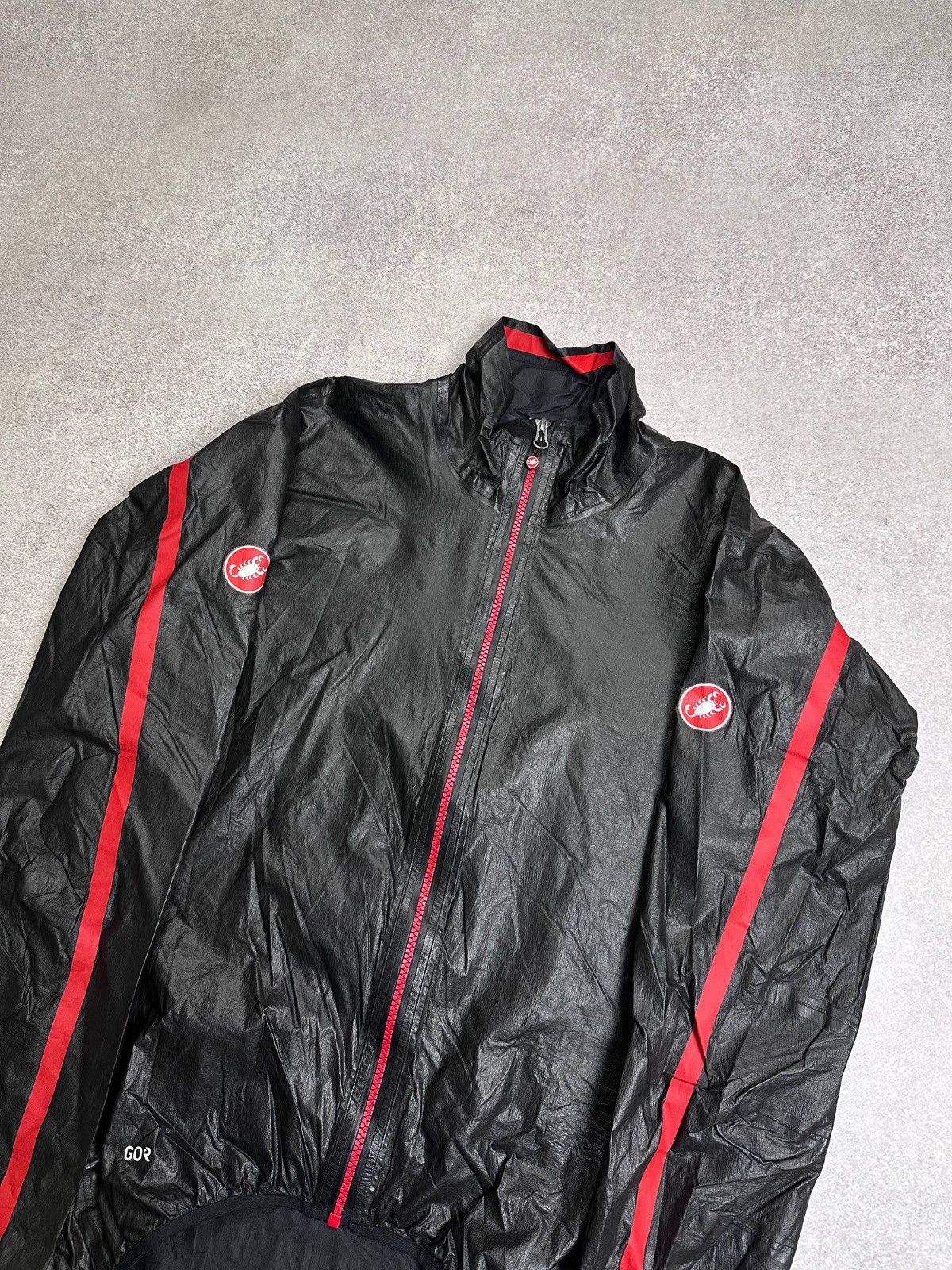 Vintage Castelli Nylon Cycling Reflective Black Jacket XL Size US XL / EU 56 / 4 - 4 Thumbnail