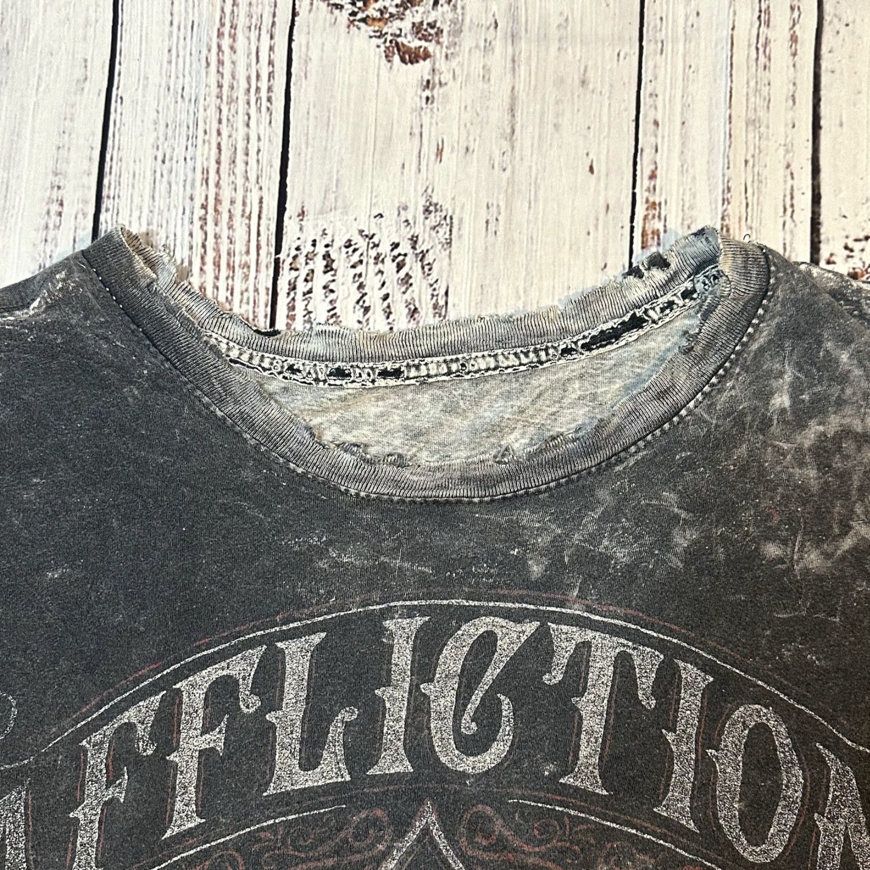 Affliction Affliction Crazy Thrashed AOP Skull Sword American Customs Men 2XL Shirt T-Shirt Short Sleeve Multicolor Graphic Print Mens Size US XXL / EU 58 / 5 - 5 Thumbnail