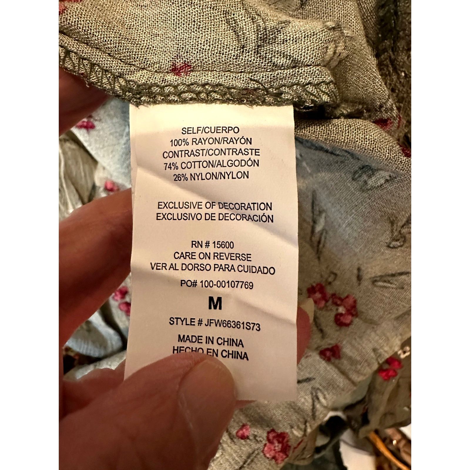 Other Mason & Belle Peasant Blouse Lace Accents Olive size M Size M / US 6-8 / IT 42-44 - 8 Thumbnail