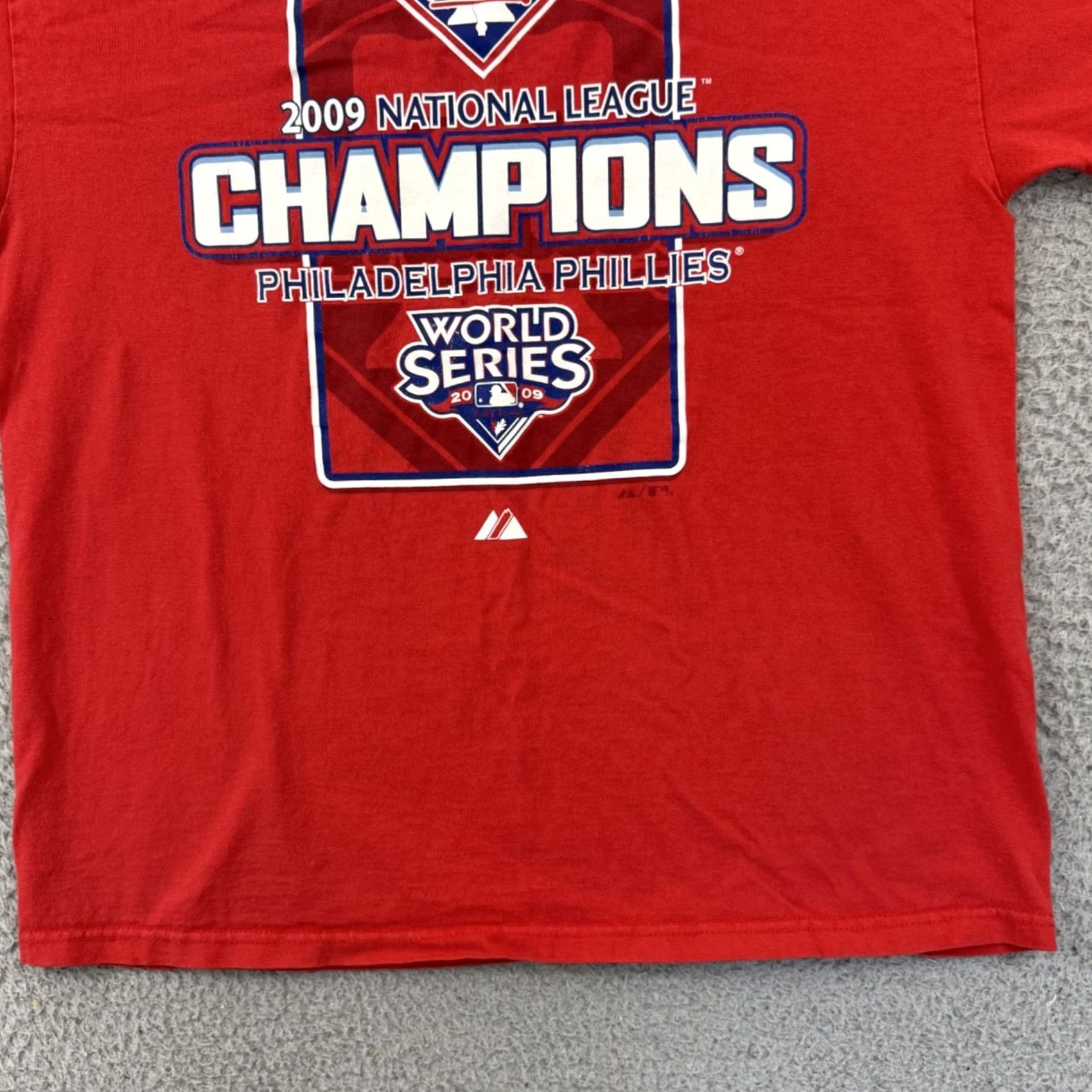 Delta VINTAGE Philadelphia Phillies Shirt Large MLB World Series Y2K Short Sleeve Mens Size US L / EU 52-54 / 3 - 2 Thumbnail
