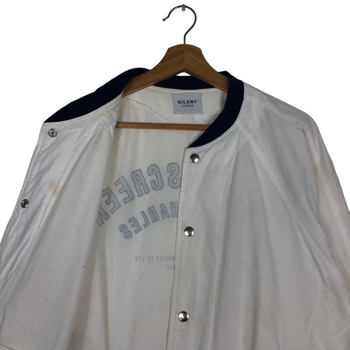Hysteric Glamour 🔥Vtg Bomber Jacket Silent Screen Big Logo Spell Out Size US M / EU 48-50 / 2 - 12 Thumbnail