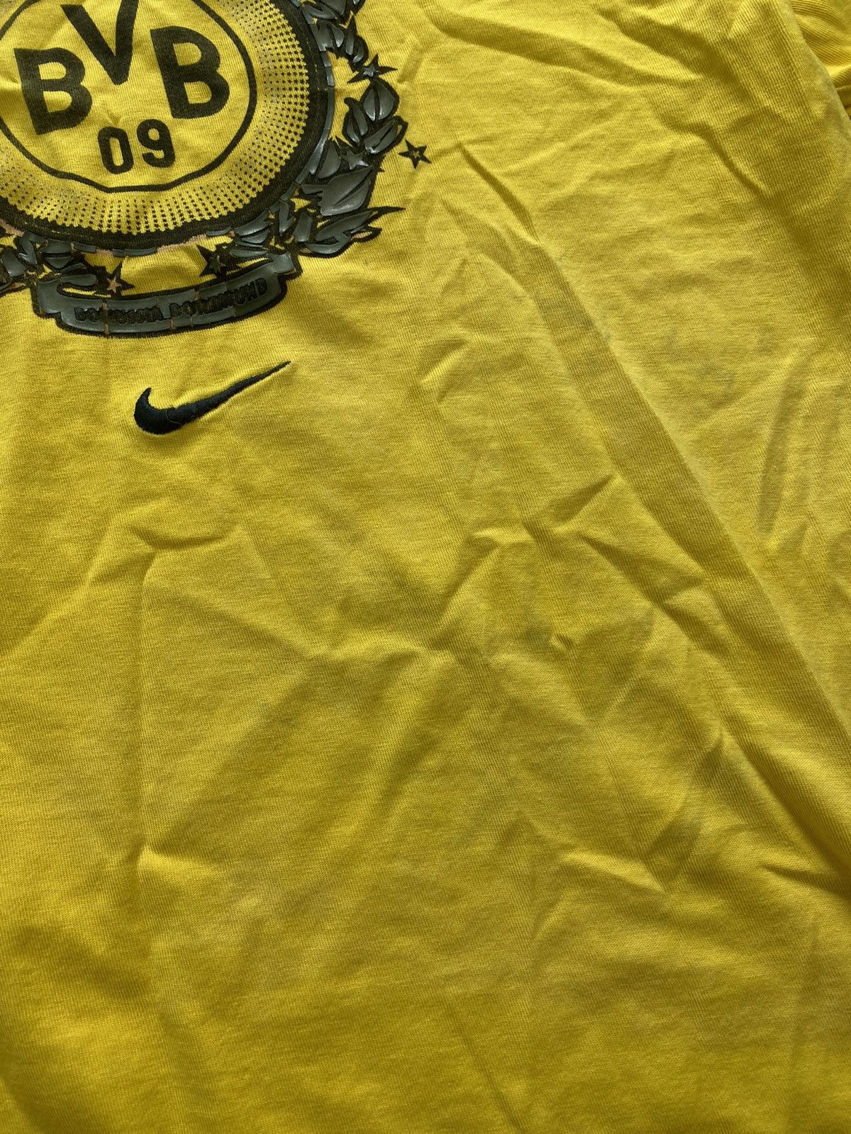 Nike × Vintage Vintage 90s Nike Borussia Dortmund bvb t-shirt Size US L / EU 52-54 / 3 - 3 Thumbnail